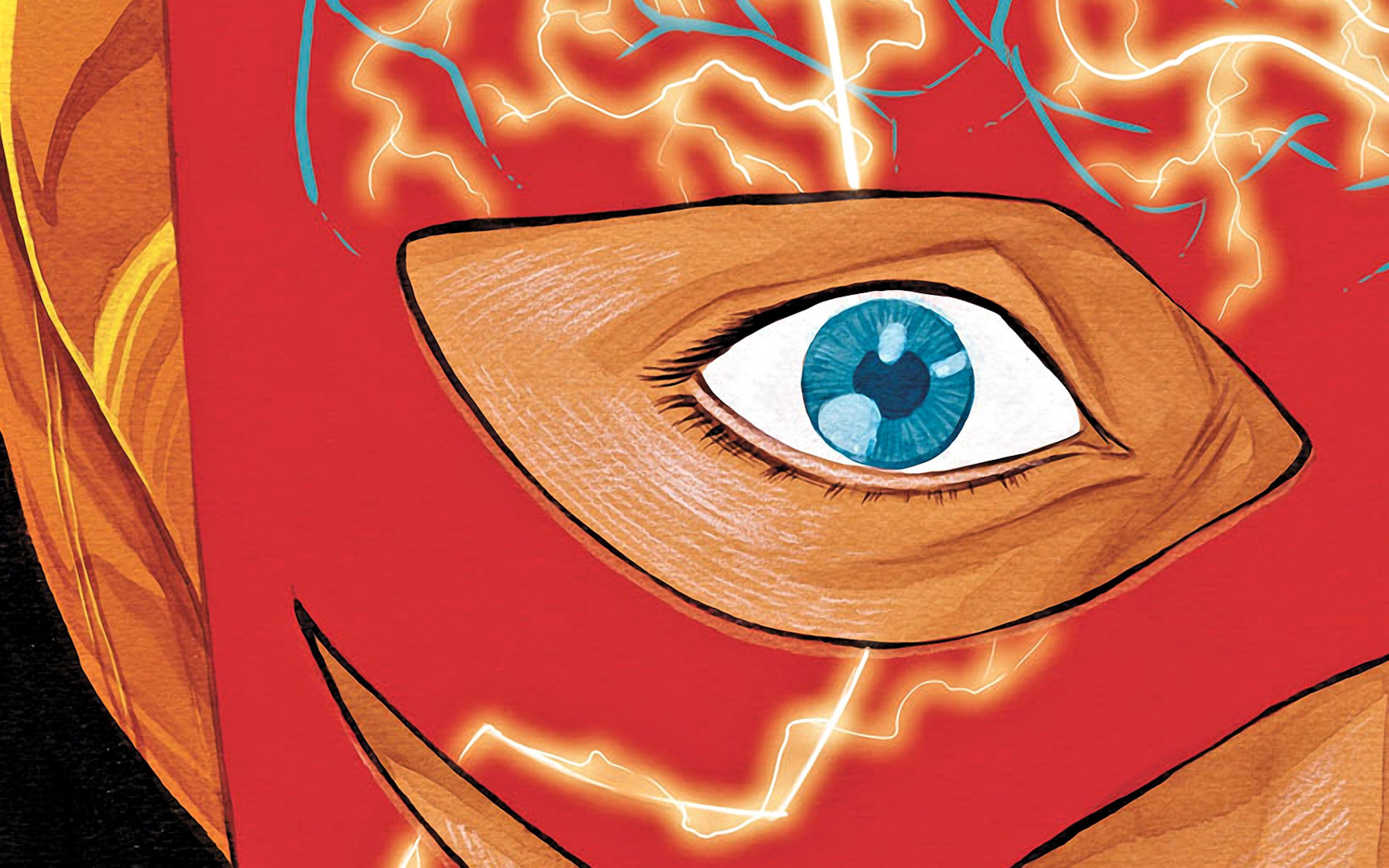 Download Wallpaper 3840x2400 Flash, The flash, Wally west, Dc