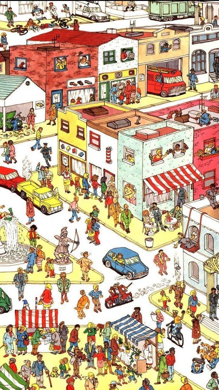 Misc Where's Waldo? (720x1280) Wallpaper