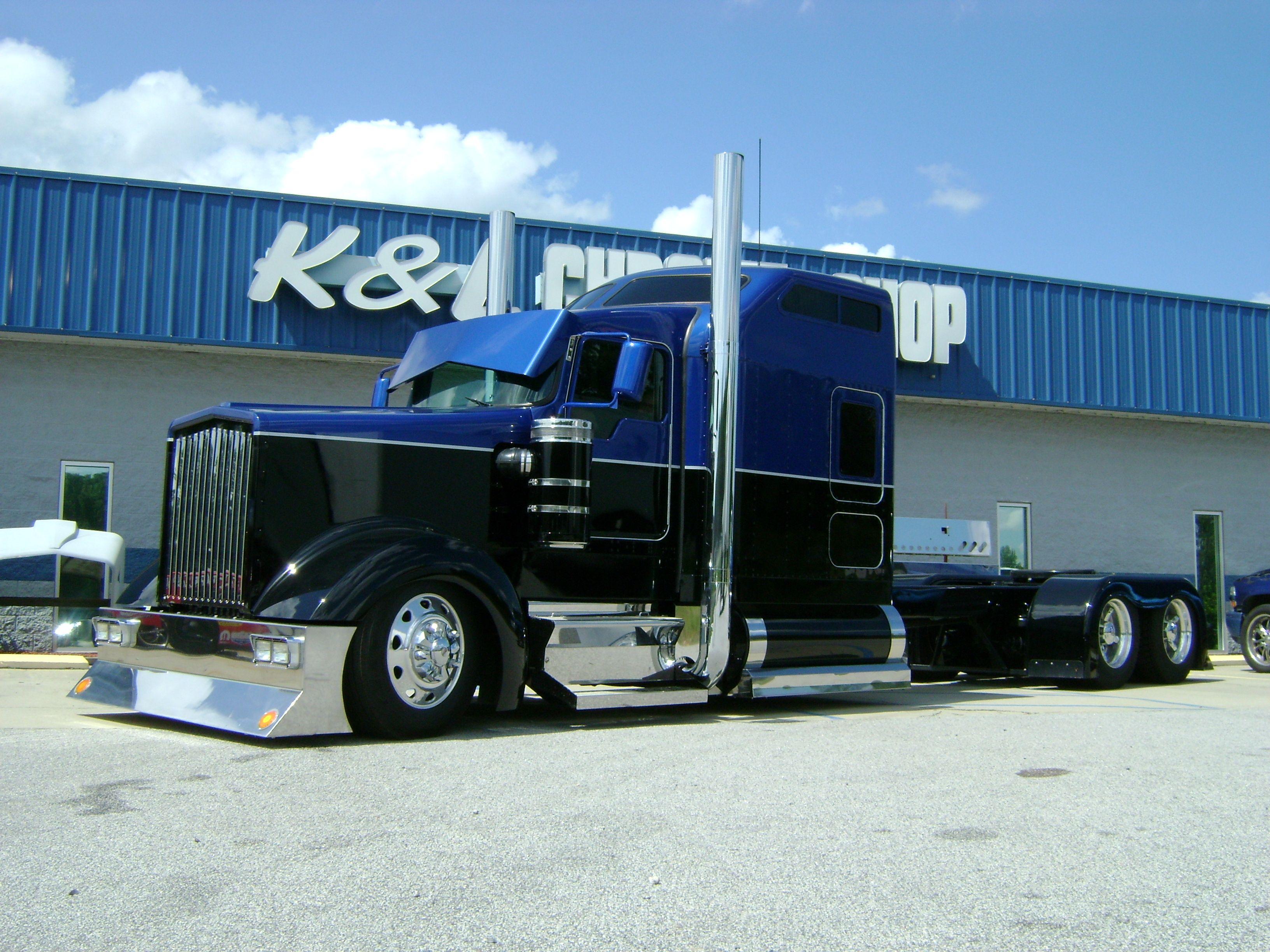 beauitiful customized big rigs. Chopped the inches, custom