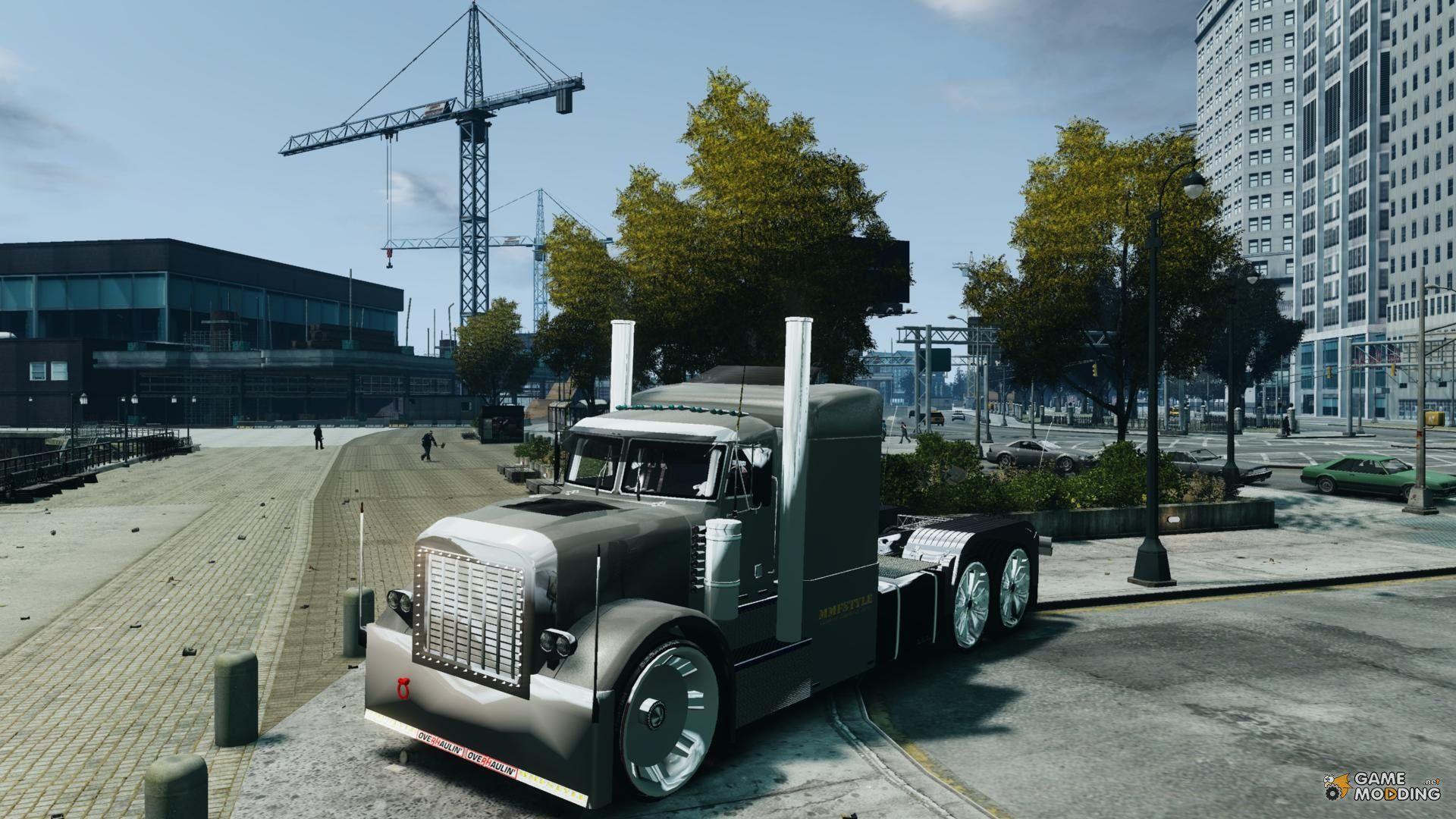 Semi trucks tractor rigs videogames gta grand theft auto peterbilt