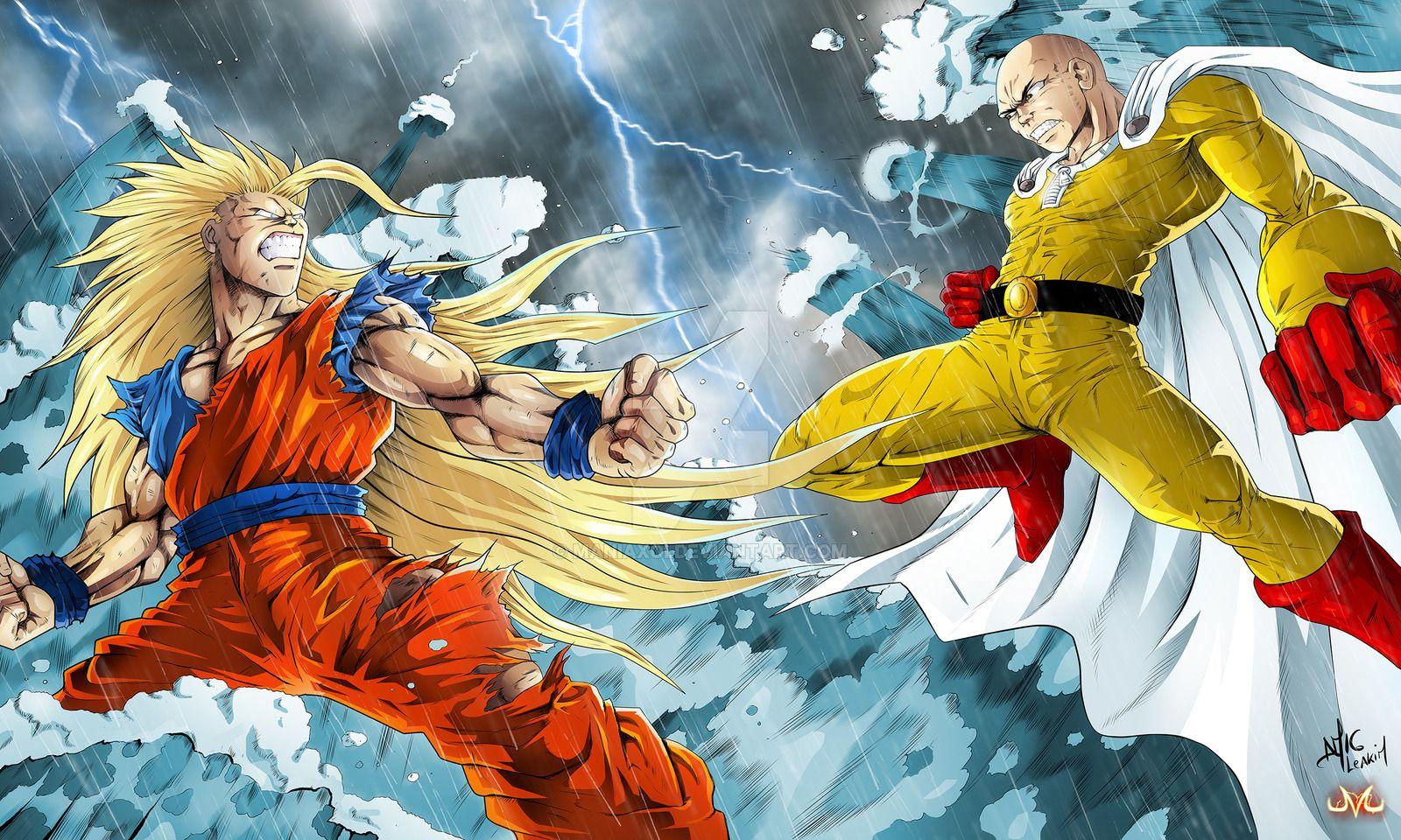 Collab, Goku vs Saitama