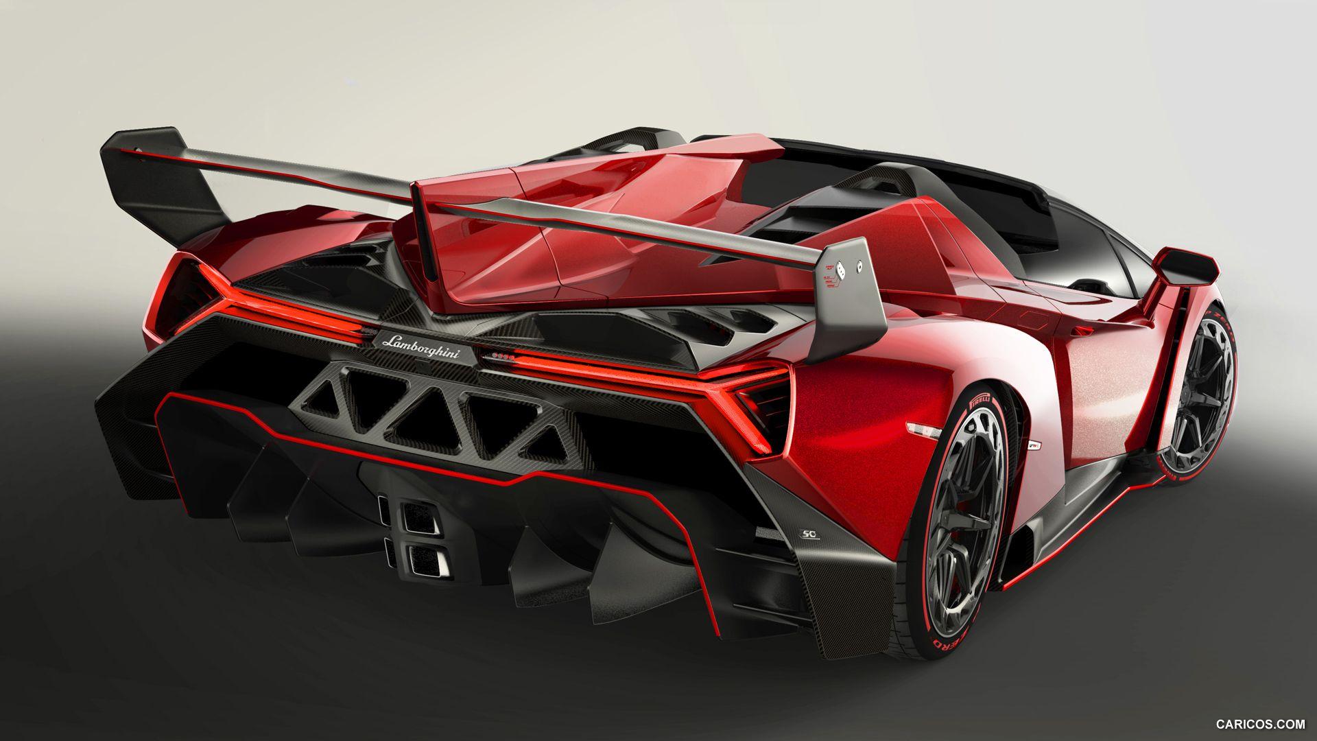 Red Lamborghini Veneno Wallpaper