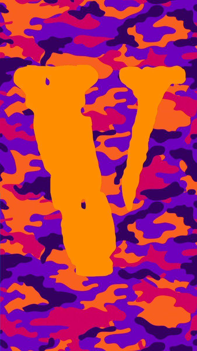 Dppicture Orange Vlone Wallpaper