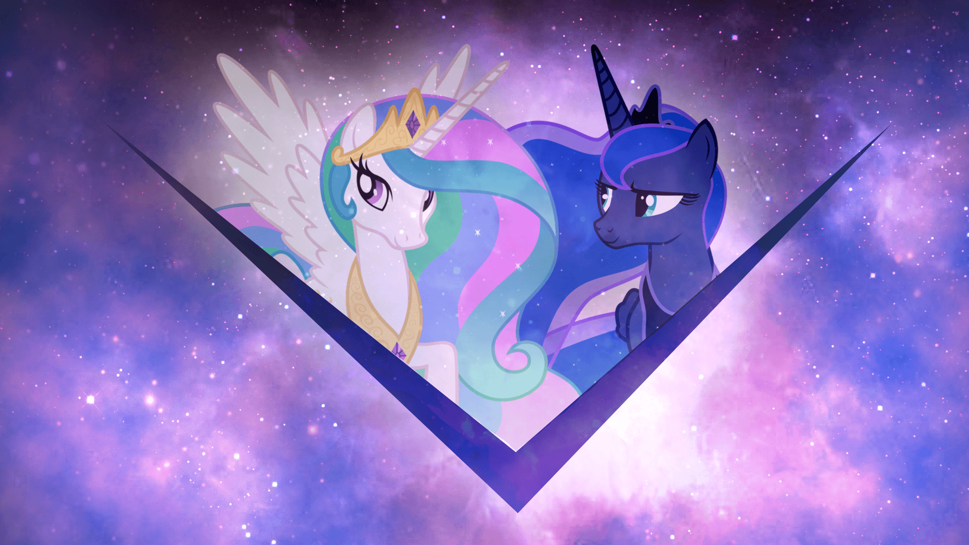 Princess Celestia and Princess Luna wallpaper