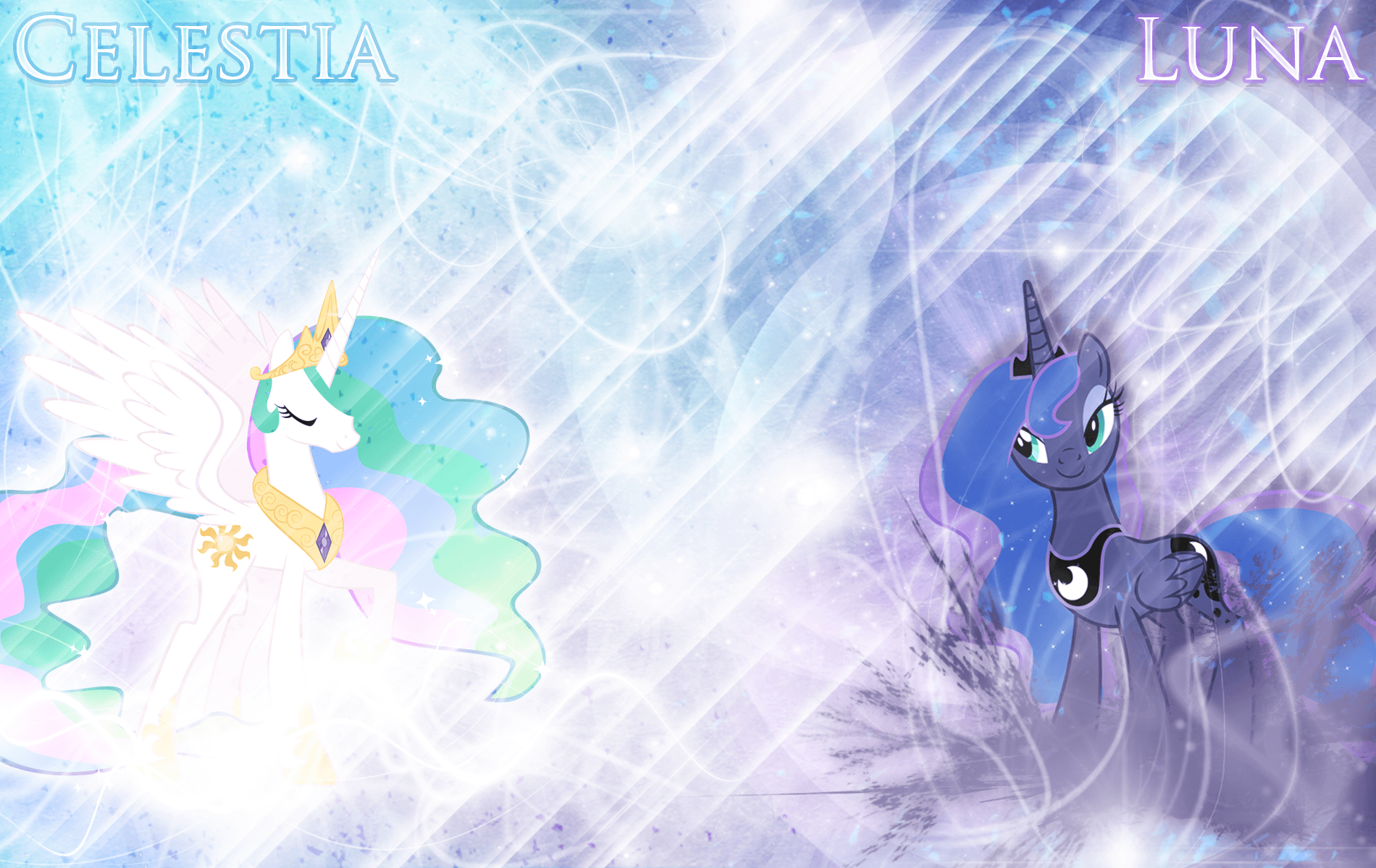 Princess Celestia and Luna Wallpaper