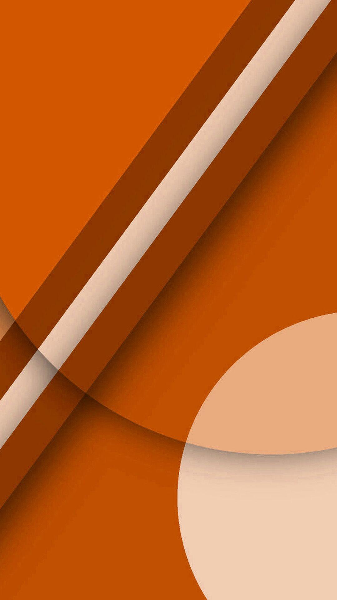 Beautiful orange geometric Android wallpaper HD wallpaper