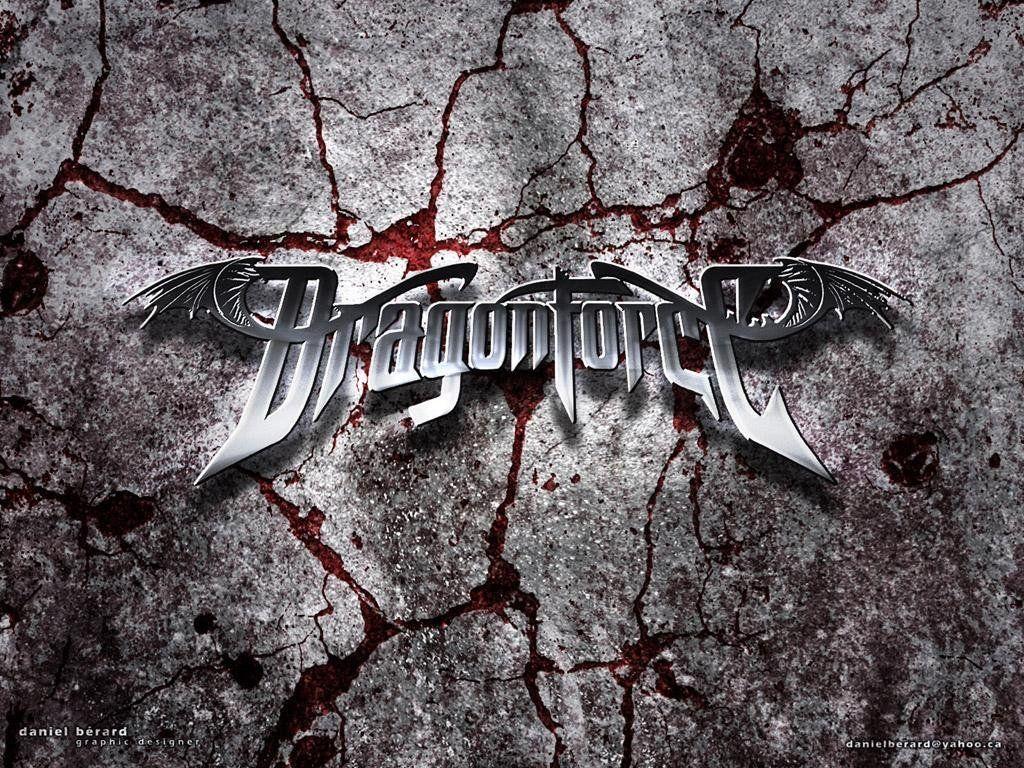 DragonForce, Logo sur Inhuman Rampage, Wallpaper Metal Bands: Heavy