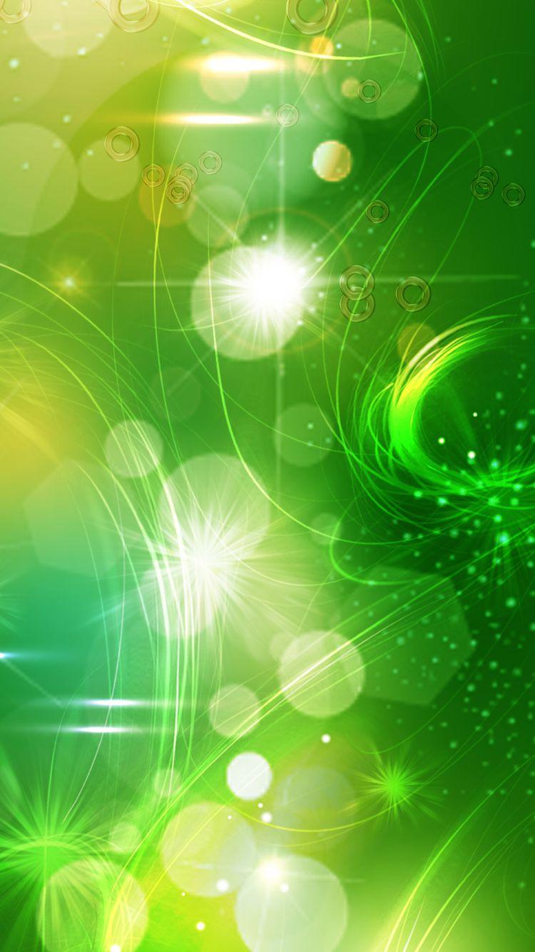 Apple iPhone 6 abstract wallpaper green stars