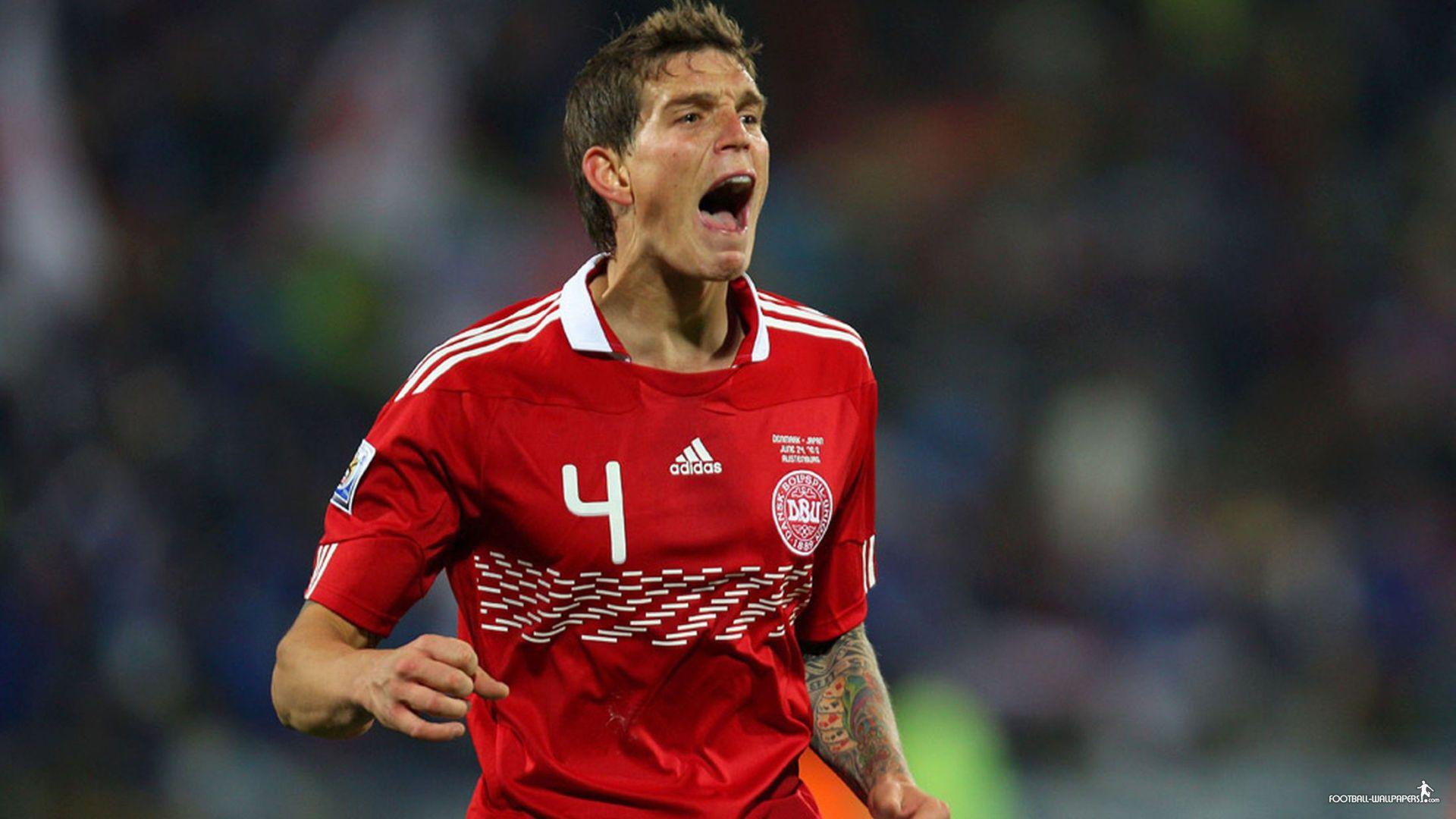 Defender Daniel Agger Denmark Wallpaper: Players, Teams, Leagues