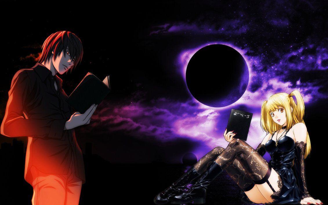 Death Note Light Yagami and Misa Amane Wallpaper