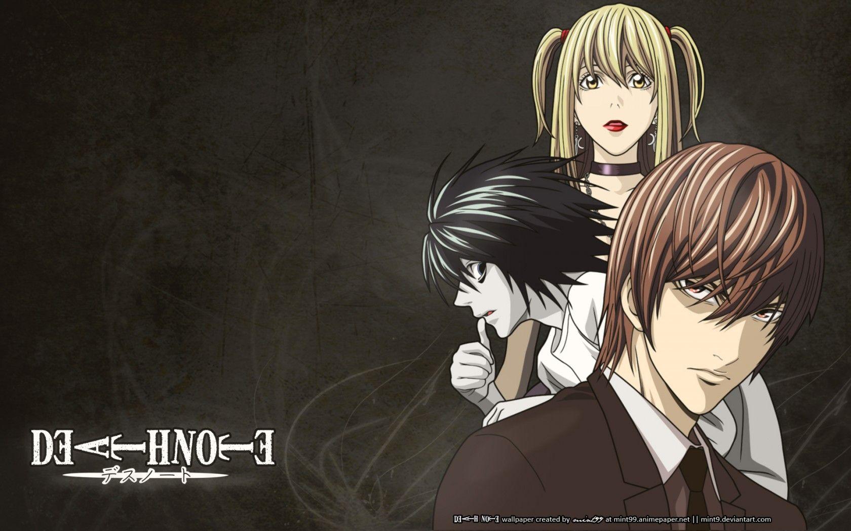 Death Note Series Light Yagami anime groupl girl guy Misa Amane Character L  wallpaper  3593x4800  719787  WallpaperUP