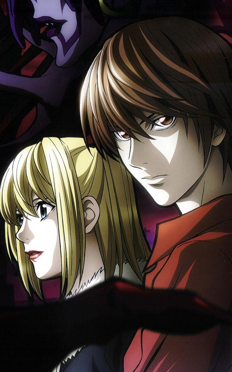 Download Wallpaper 800x1280 Death note, Yagami light, Kira, L