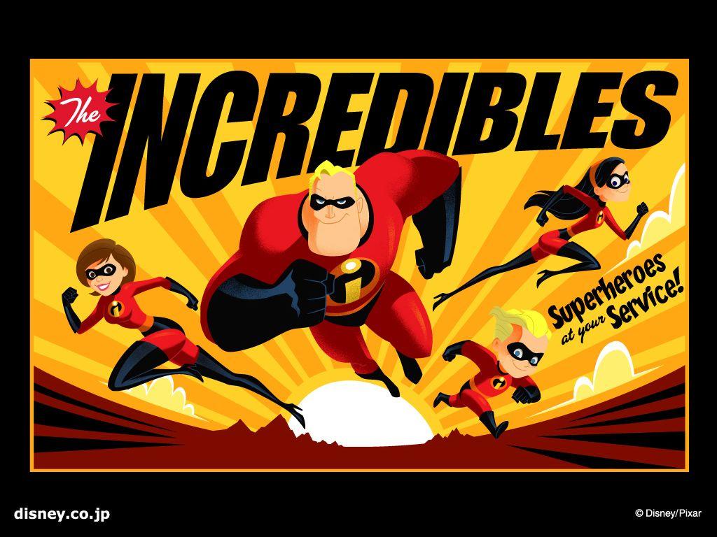 Disney the Incredibles Cool Black Yellow Wallpaper for Tablet