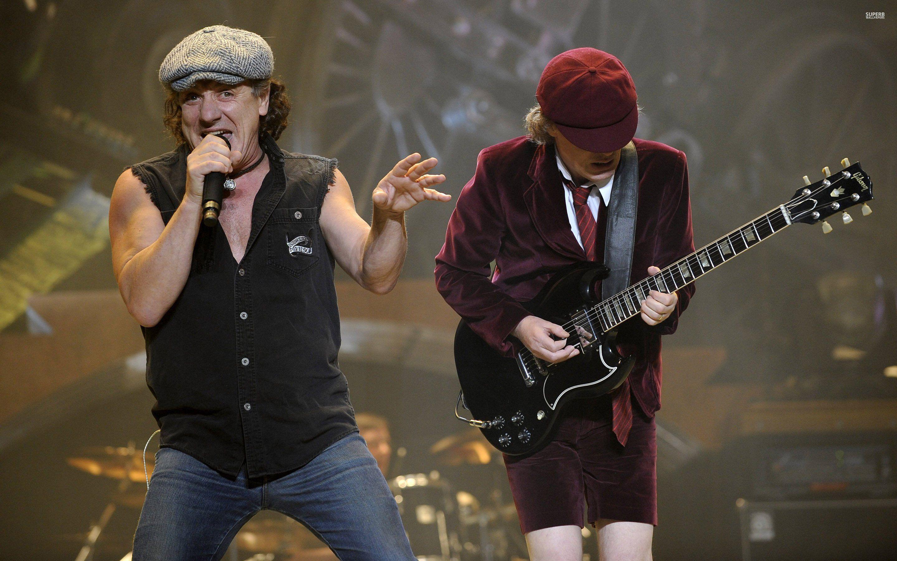 Brian Johnson And Angus Young