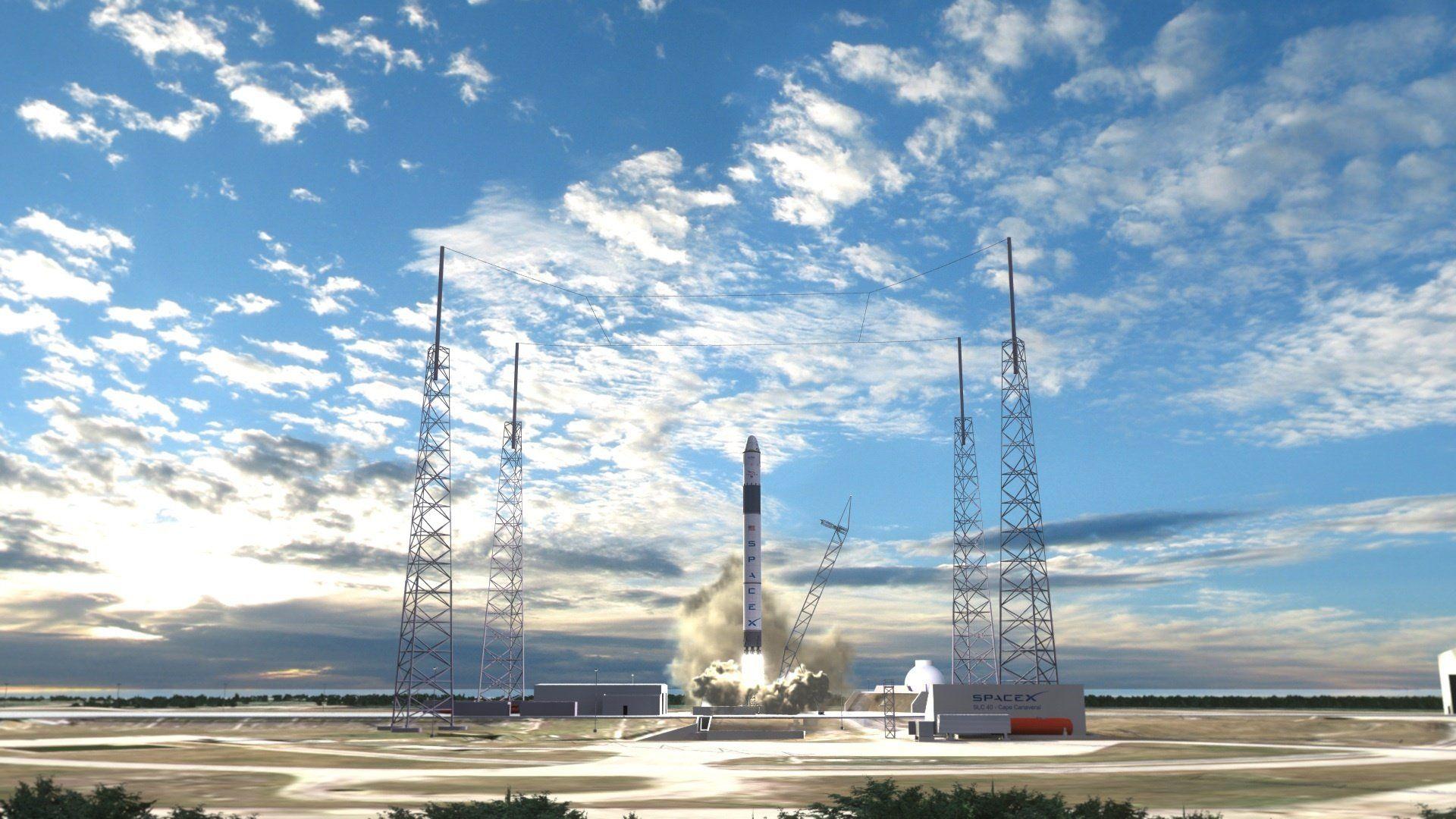 SpaceX Launch Widescreen Wallpaper 59807 2880x1800px