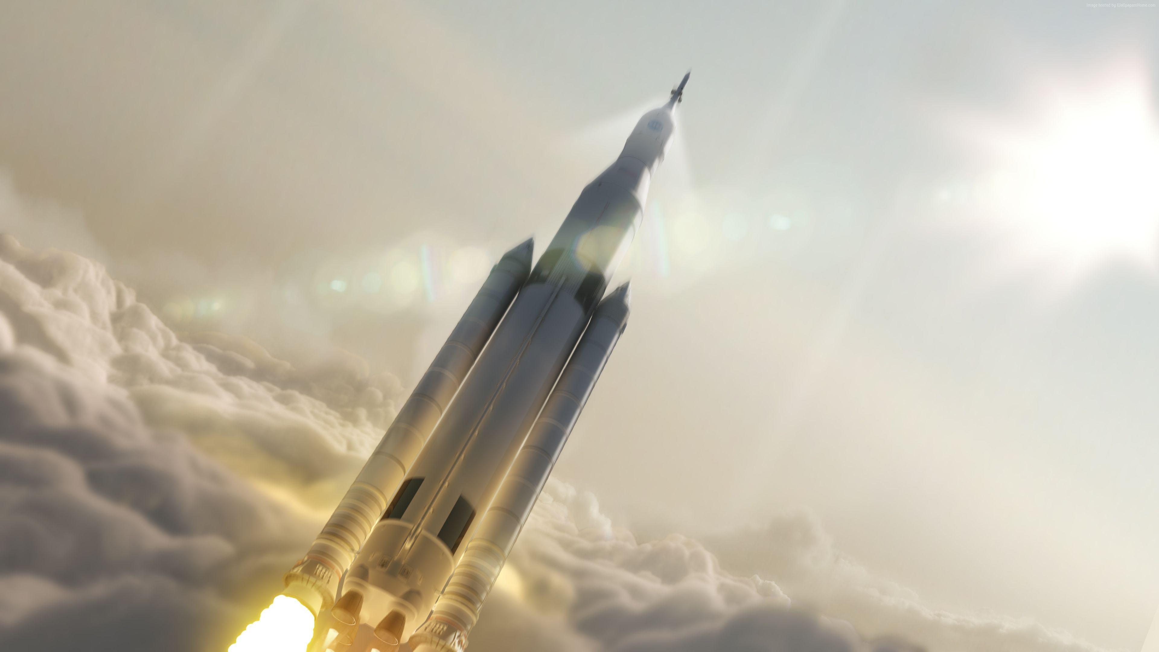 Wallpaper SpaceX, falcon, ship, rocket, mars, mission, Space