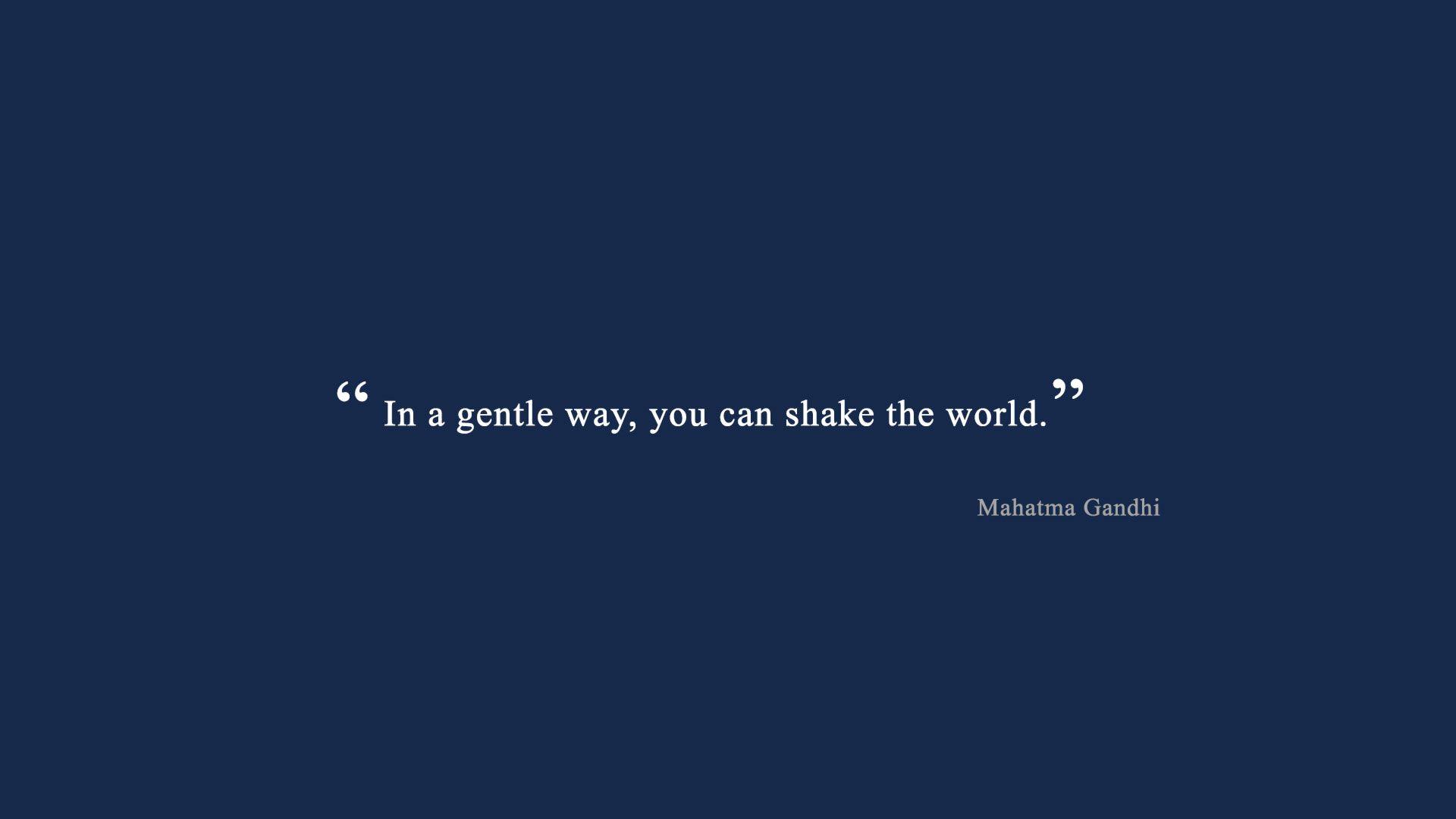 Gandhi Mahatma Philosophy Quotes Text
