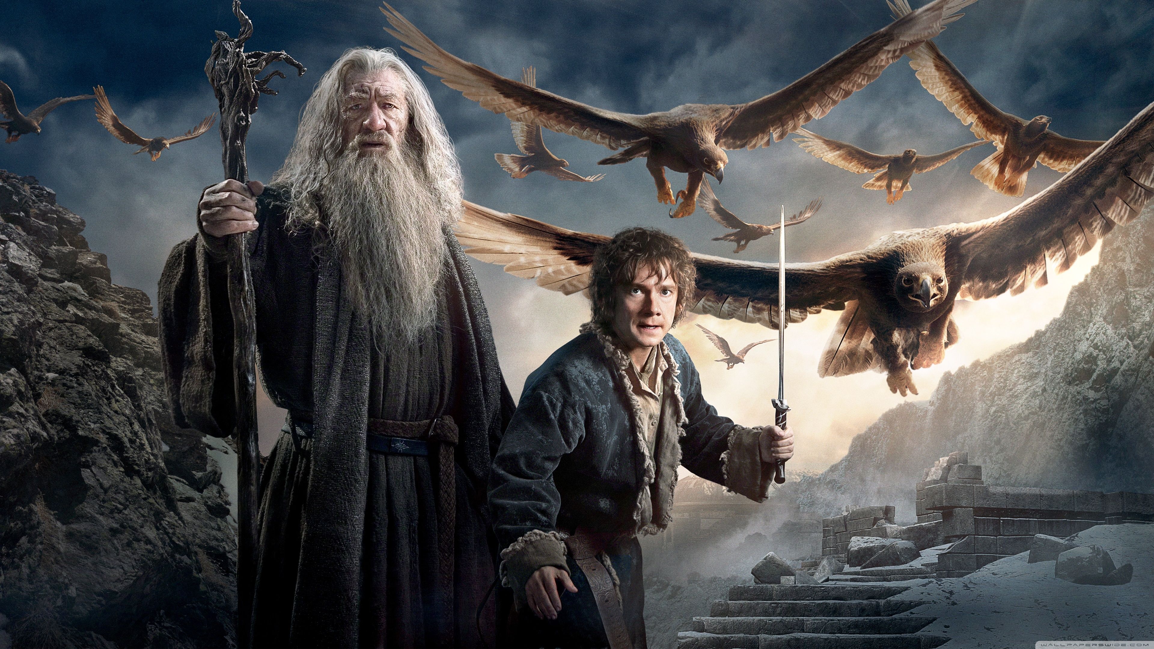 Gandalf Bilbo Baggins Hobbit 3 ❤ 4K HD Desktop Wallpaper for 4K