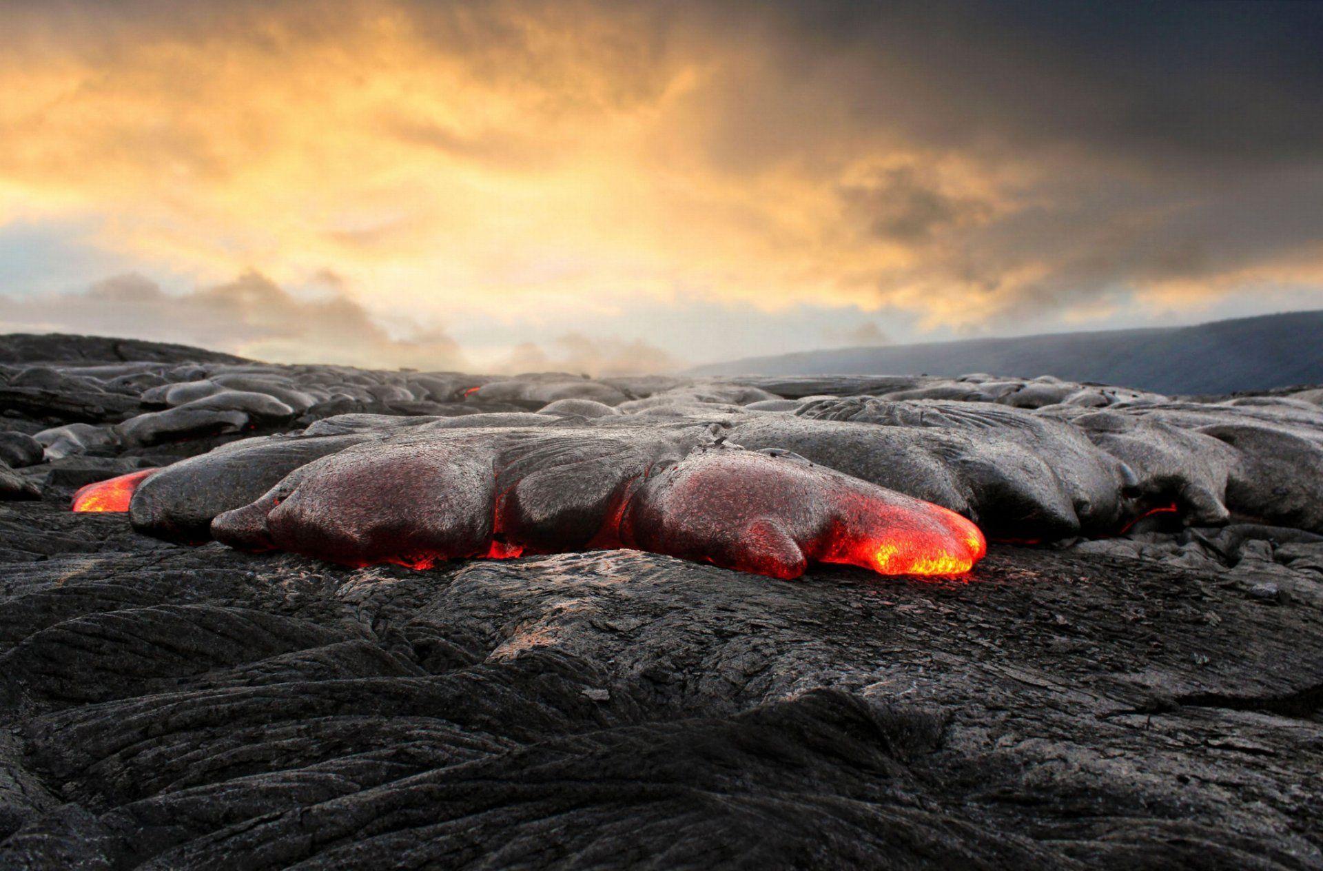 lava magma ash HD wallpaper