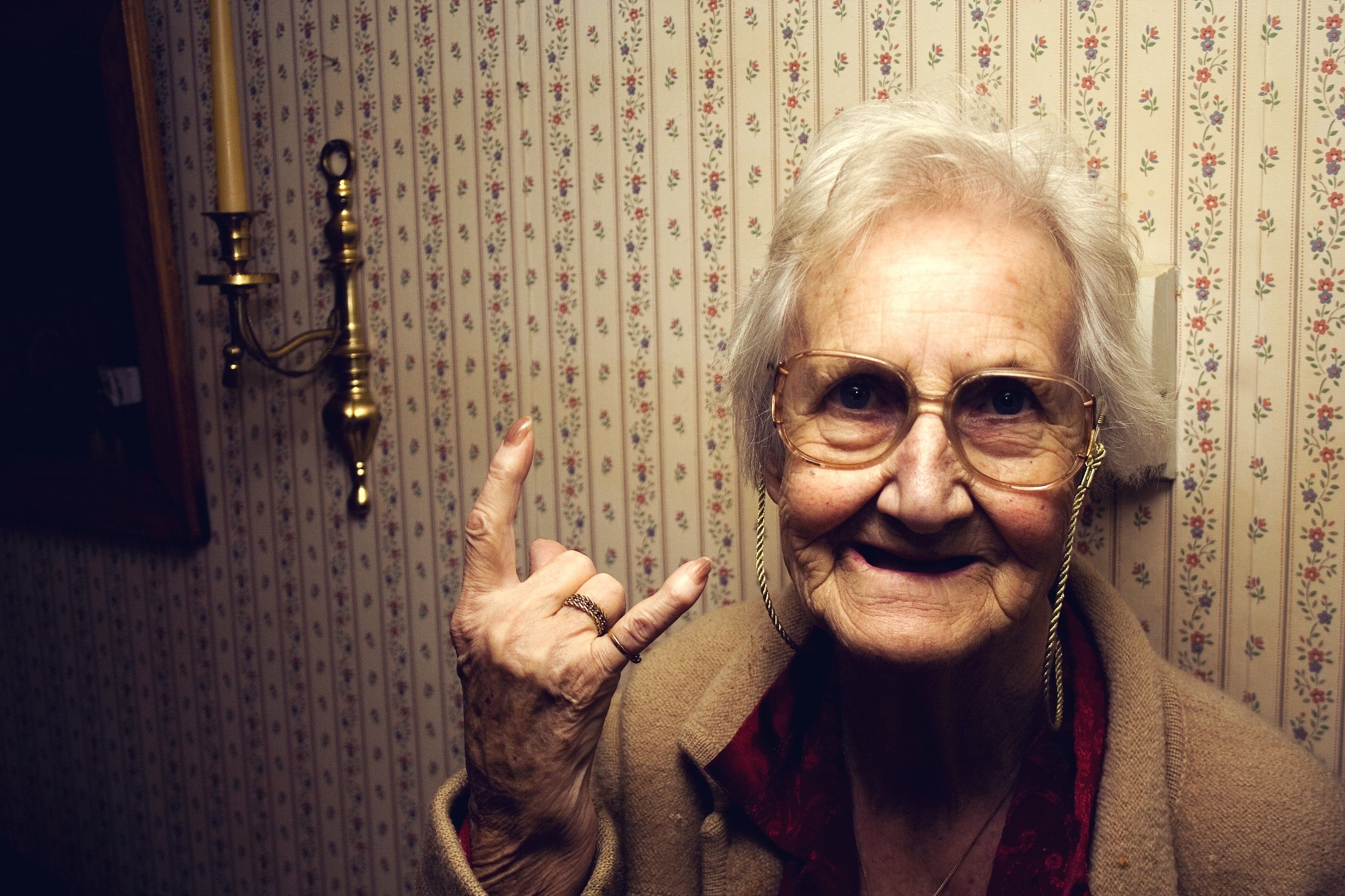 old People, Glasses, Rock And Roll, White Hair Wallpaper HD