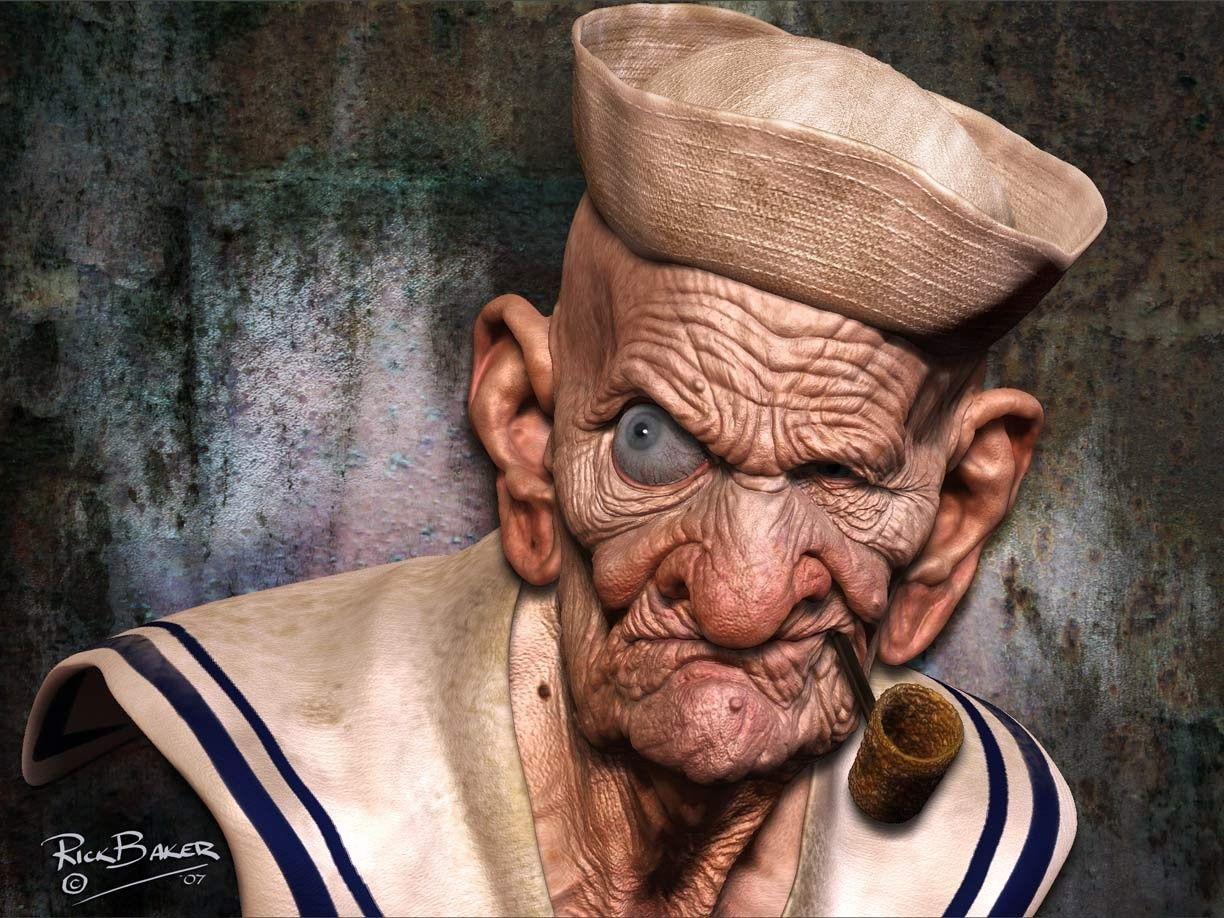 old people, #sailors, #Popeye, #ship. Wallpaper No. 477657