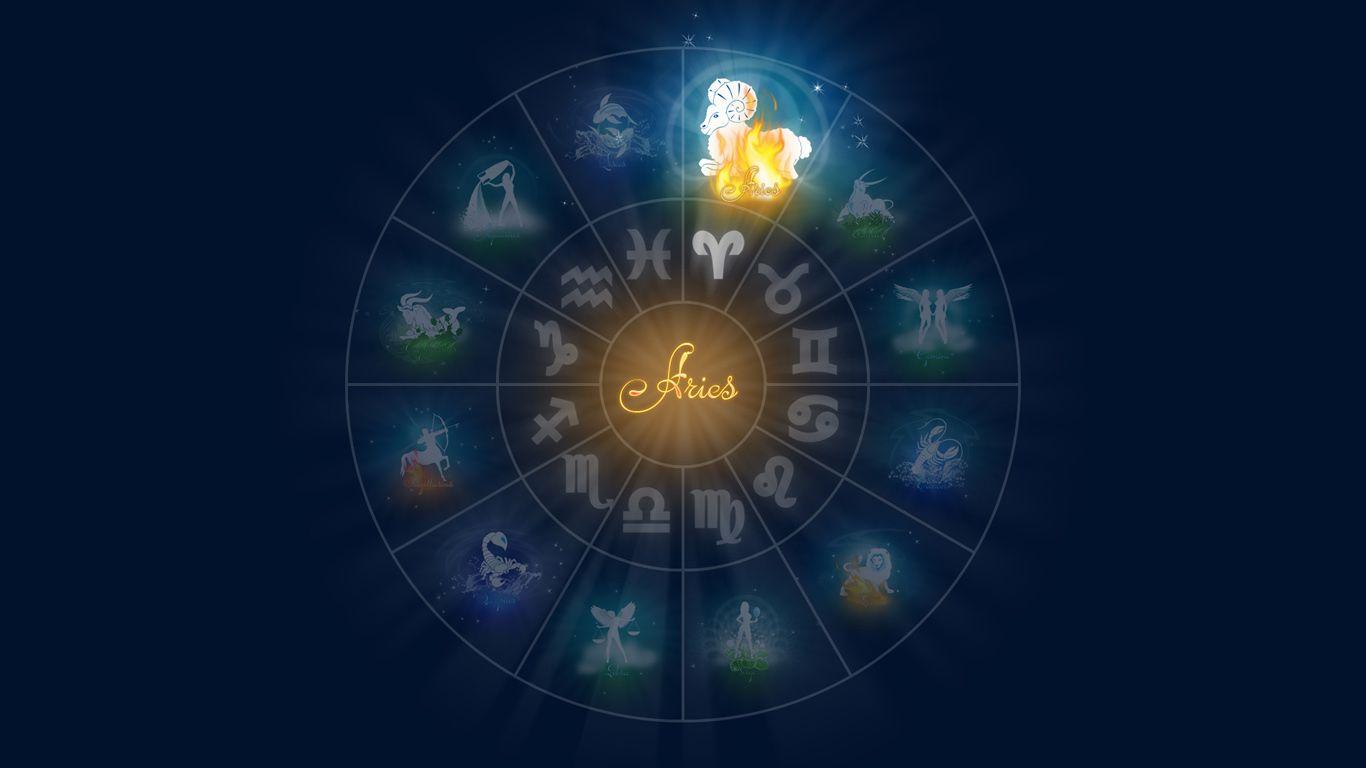 Aries Zodiac Sign Wallpaper 61295 1366x768 px