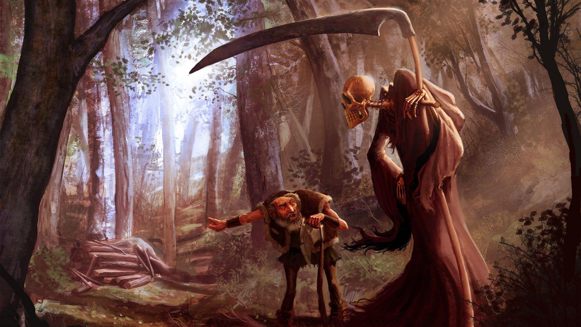 death and the old man in the woods 21751