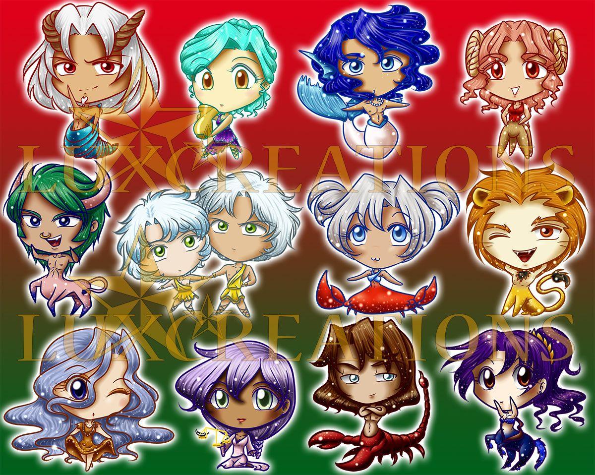 This is for a SET of magnets from the Chibi Zodiac made