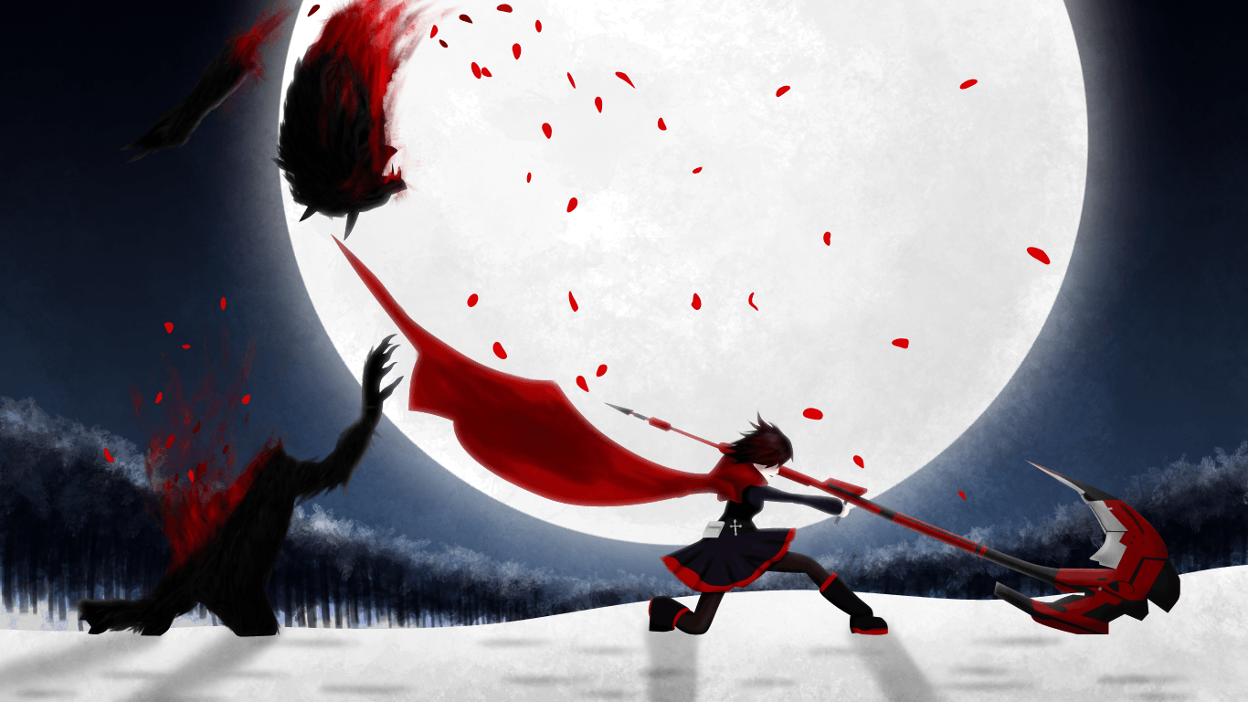 Red RWBY Wallpaper by StylishKira. I love how artistic they've