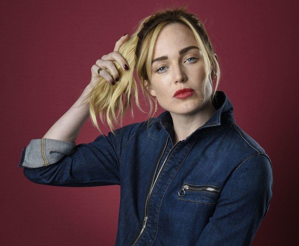 Caity lotz, jeans, play with hair wallpaper. Female Celebrities