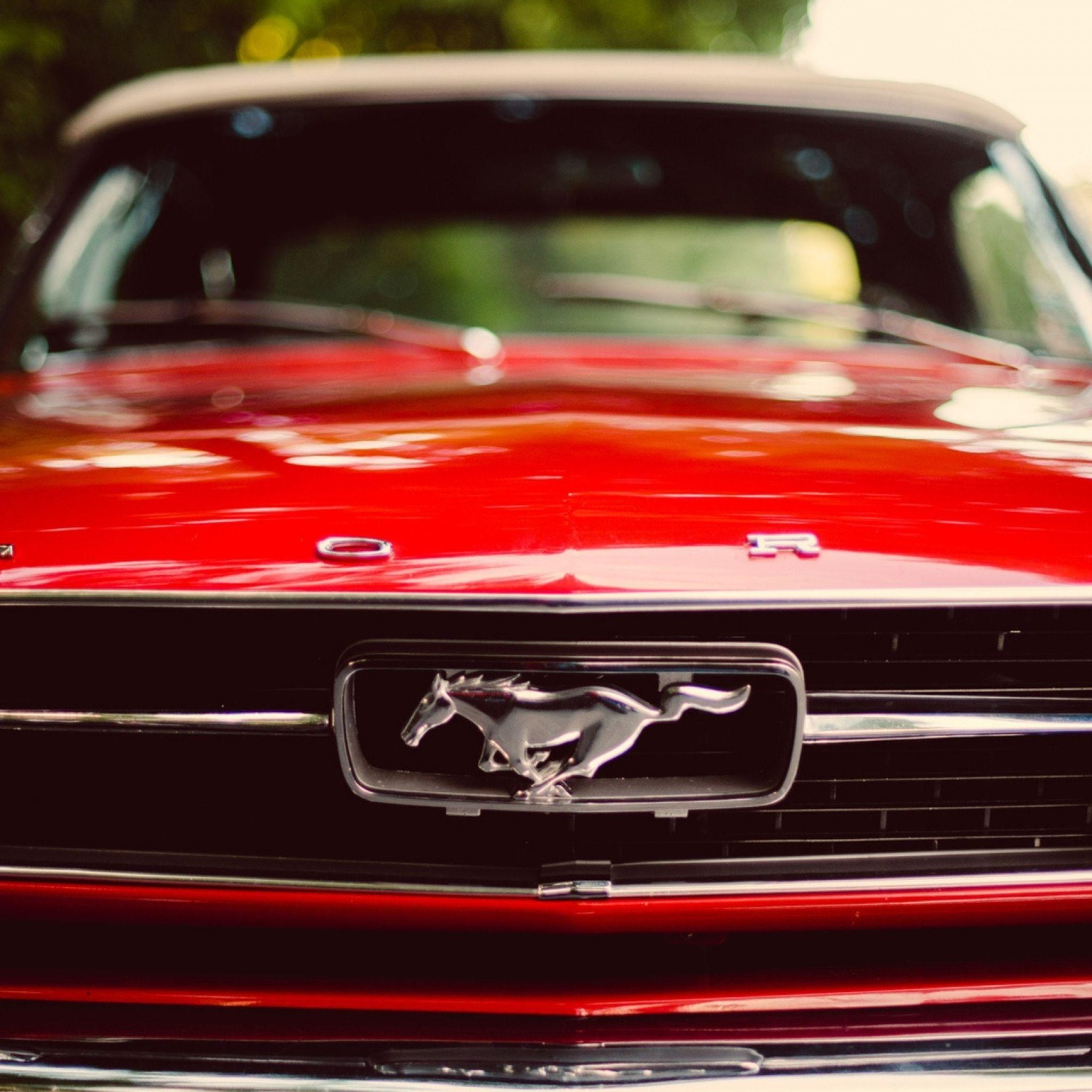 Download Wallpaper 2048x2048 Ford mustang, Redder, Auto New iPad