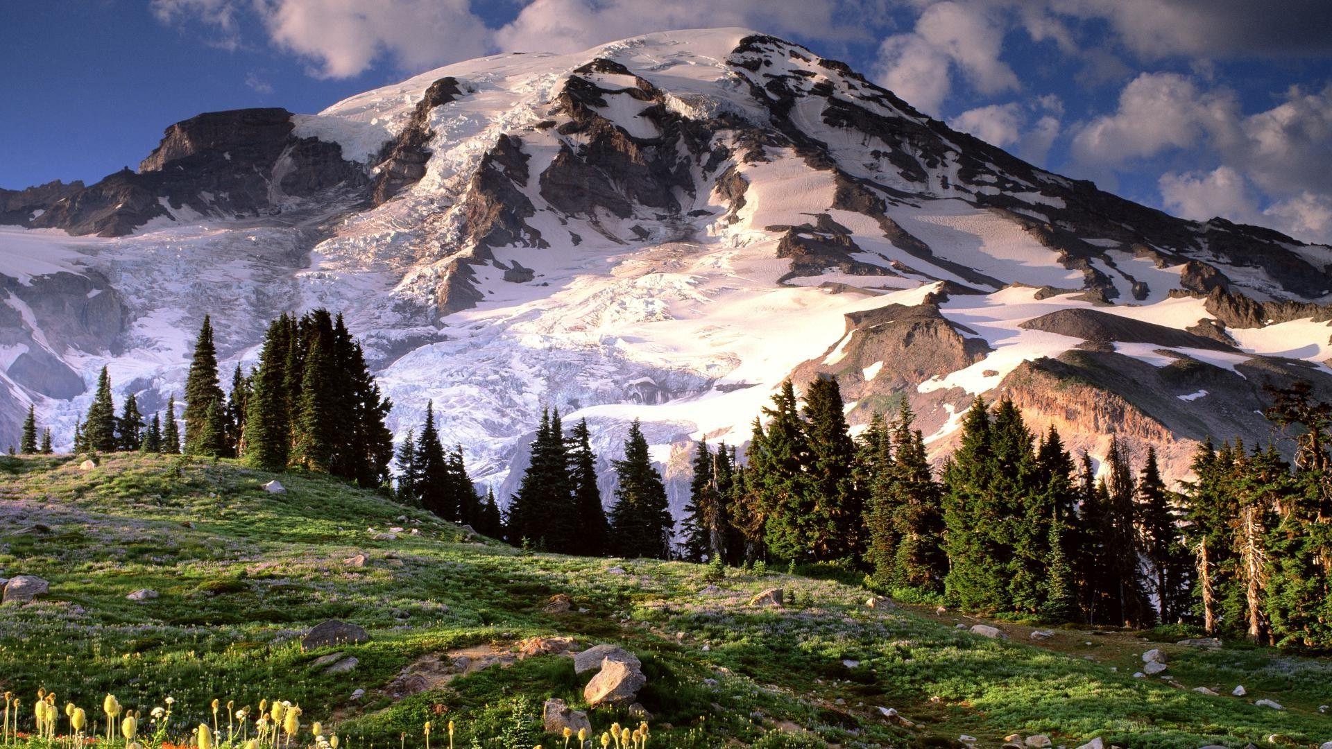 Washington State Mountains. nature, Landscape, Mount Rushmore