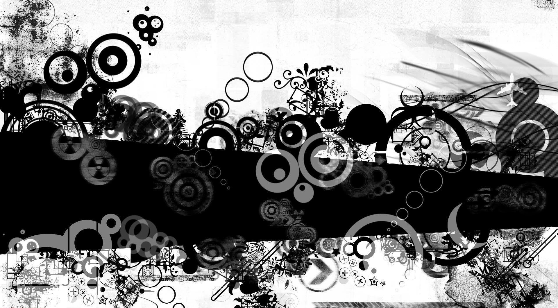 Black And White Design Wallpaper HD