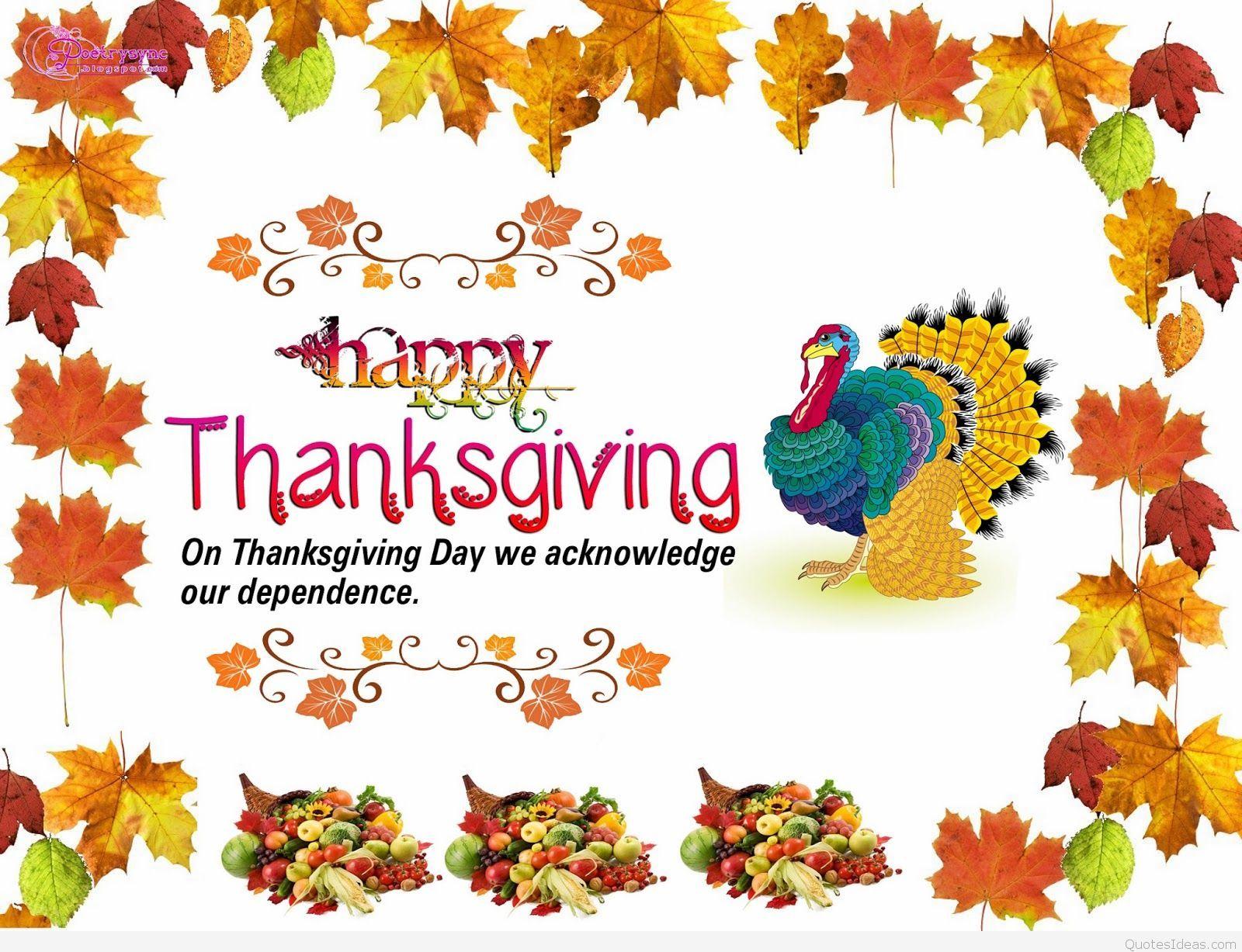 Awesome Happy Thanksgiving quotes with cards pics