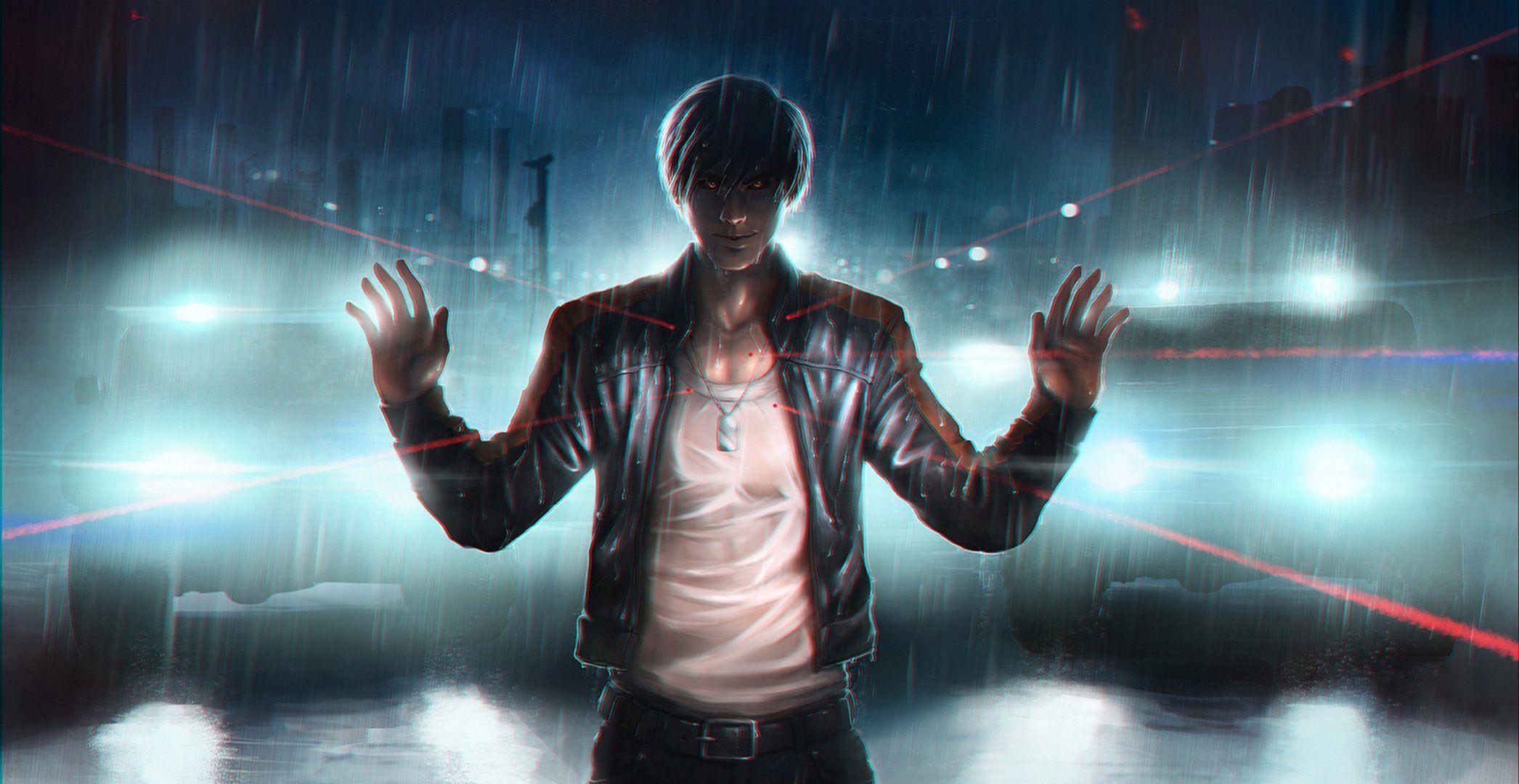 rain men eyes hands light caught HD wallpaper