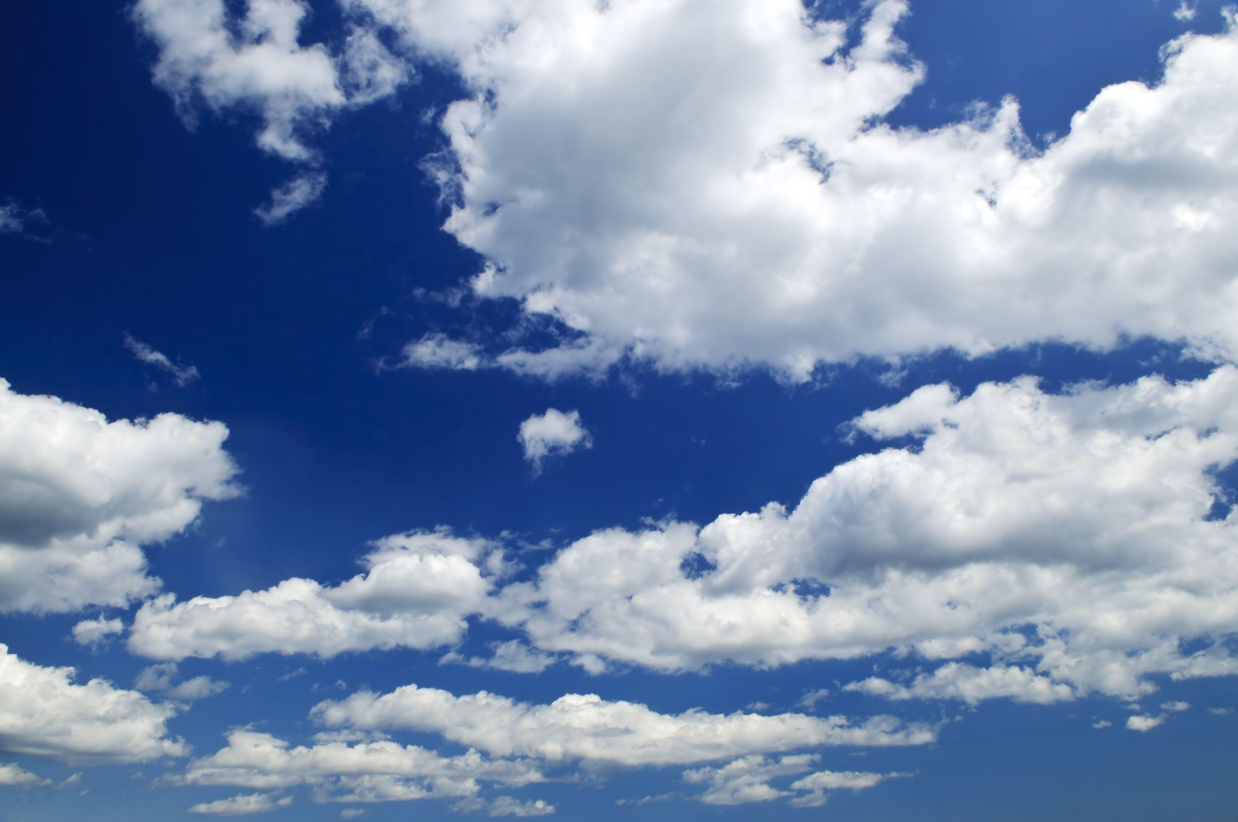 image For > Blue Sky With White Clouds Main