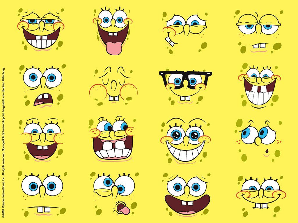 SpongeBob faces Wallpaper