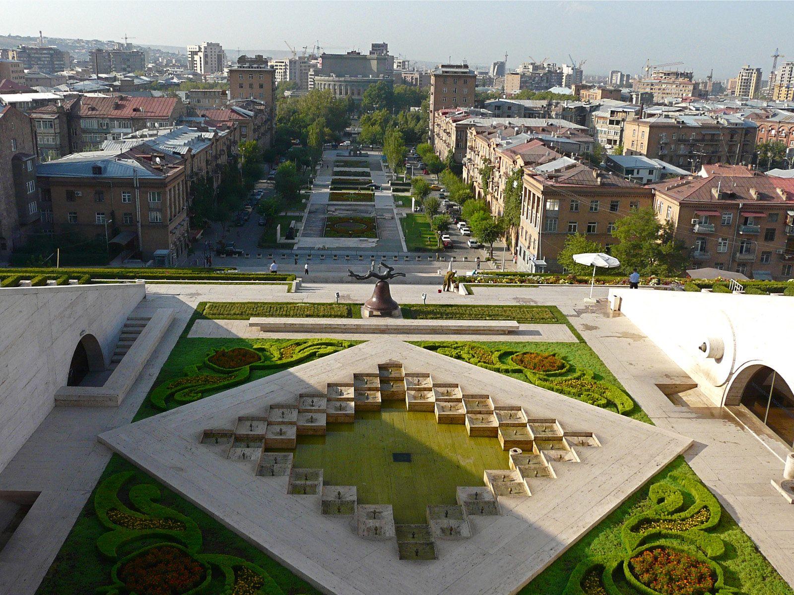 Yerevan city Landscape in Armenia_ 600×200 pixels