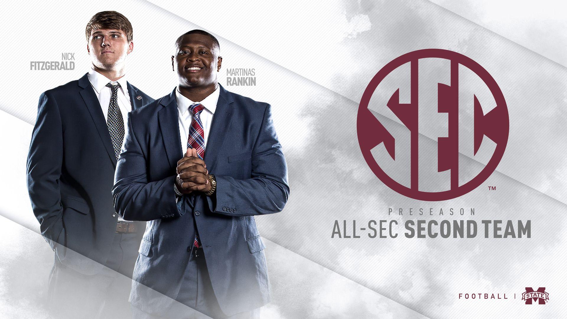 Fitzgerald, Rankin Each Earn Preseason Second Team All SEC Honors