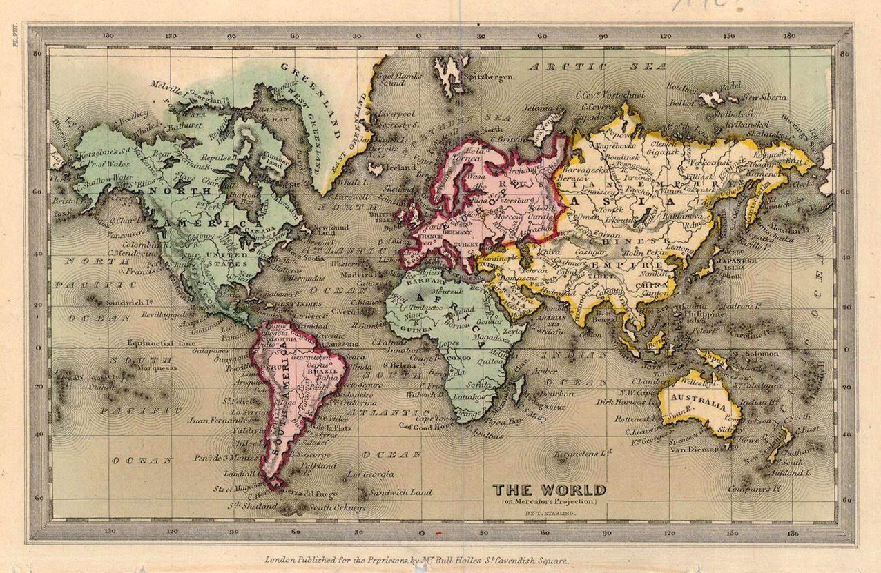 Old World Maps HD Wallpaper 8