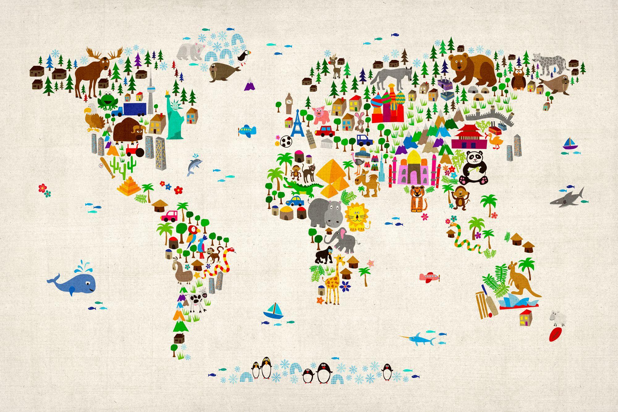 World Map Wallpaper to suit any home. Maps International Blog