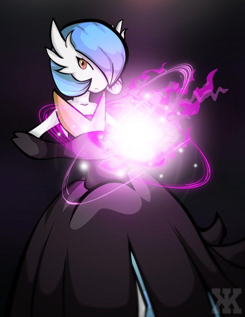 Download Shiny Blue Gardevoir Glowing Beautifully Wallpaper