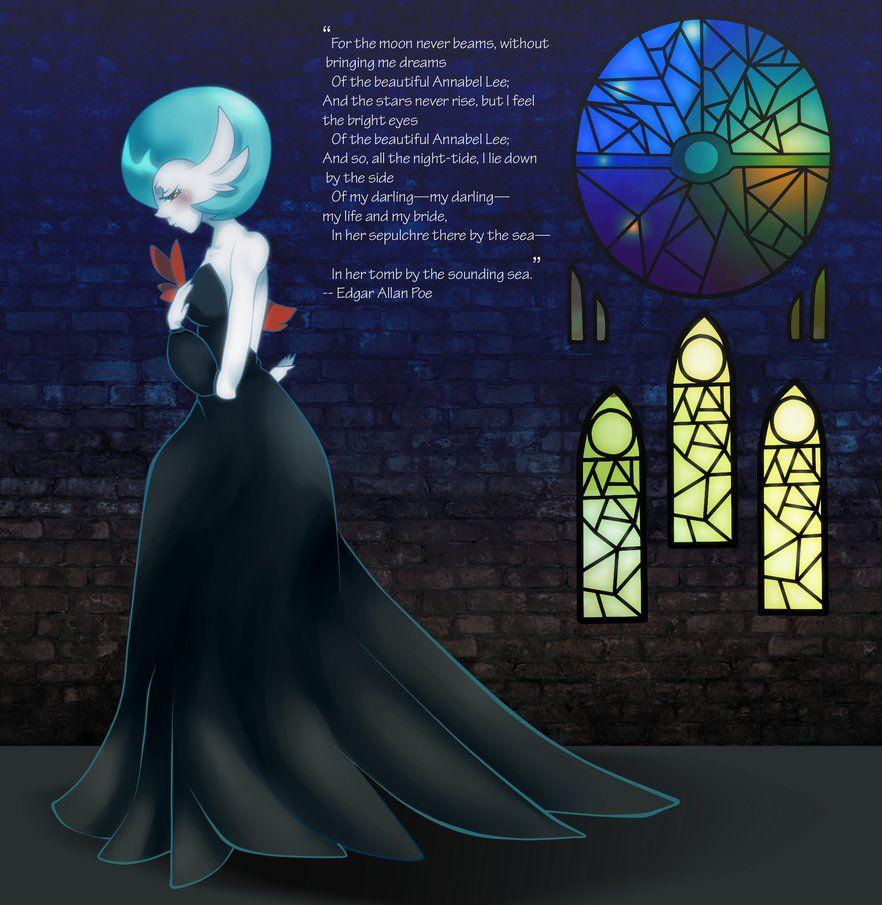 Download Shiny Blue Gardevoir Glowing Beautifully Wallpaper