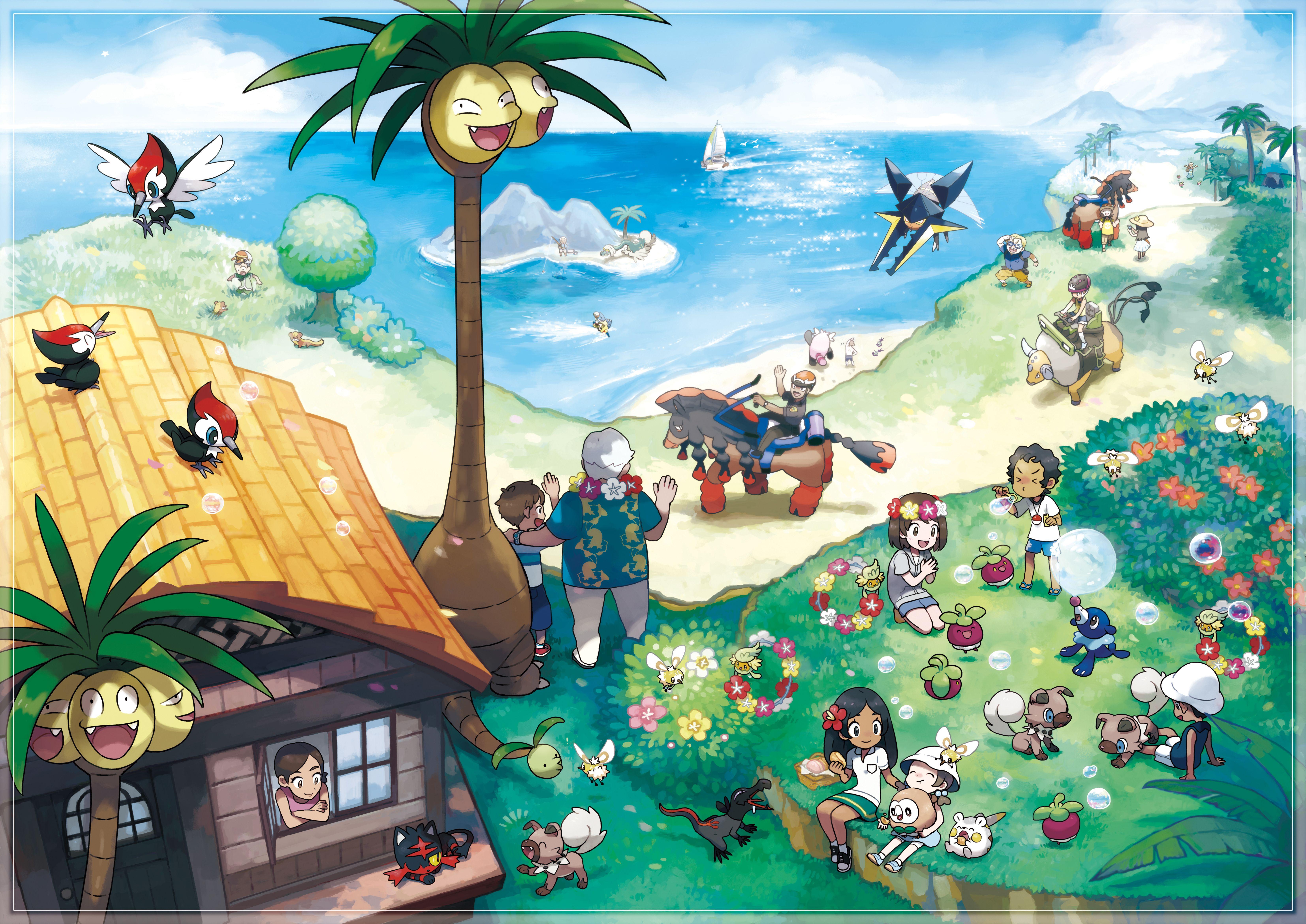 Pokémon: Sun and Moon 5k Retina Ultra HD Wallpaper. Background