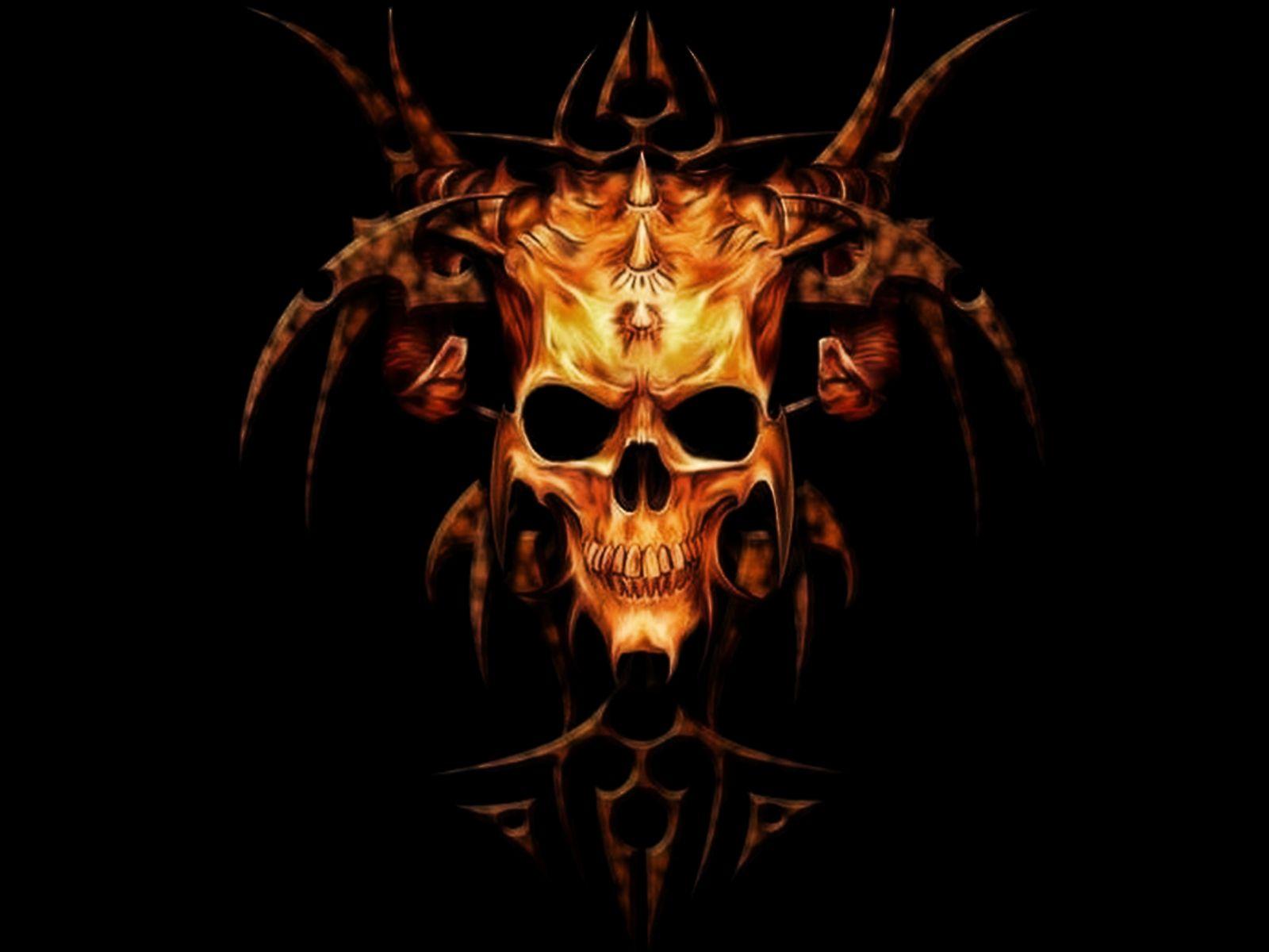 Demonic Skull Wallpaper