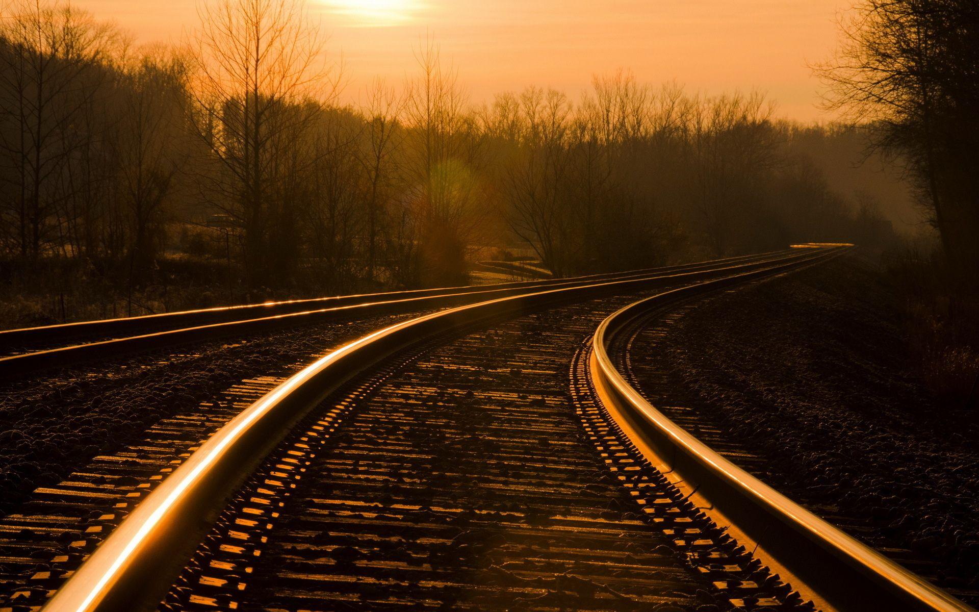 Trains railroad tracks HD wallpaper