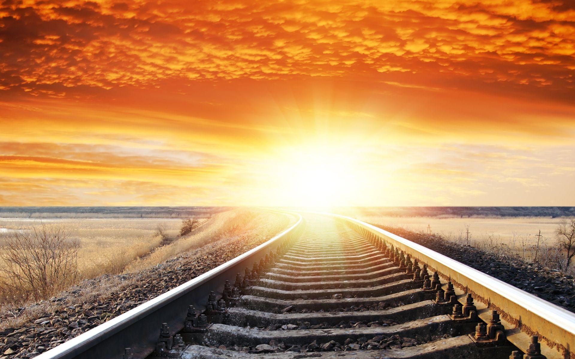 Train Track HD wallpaper