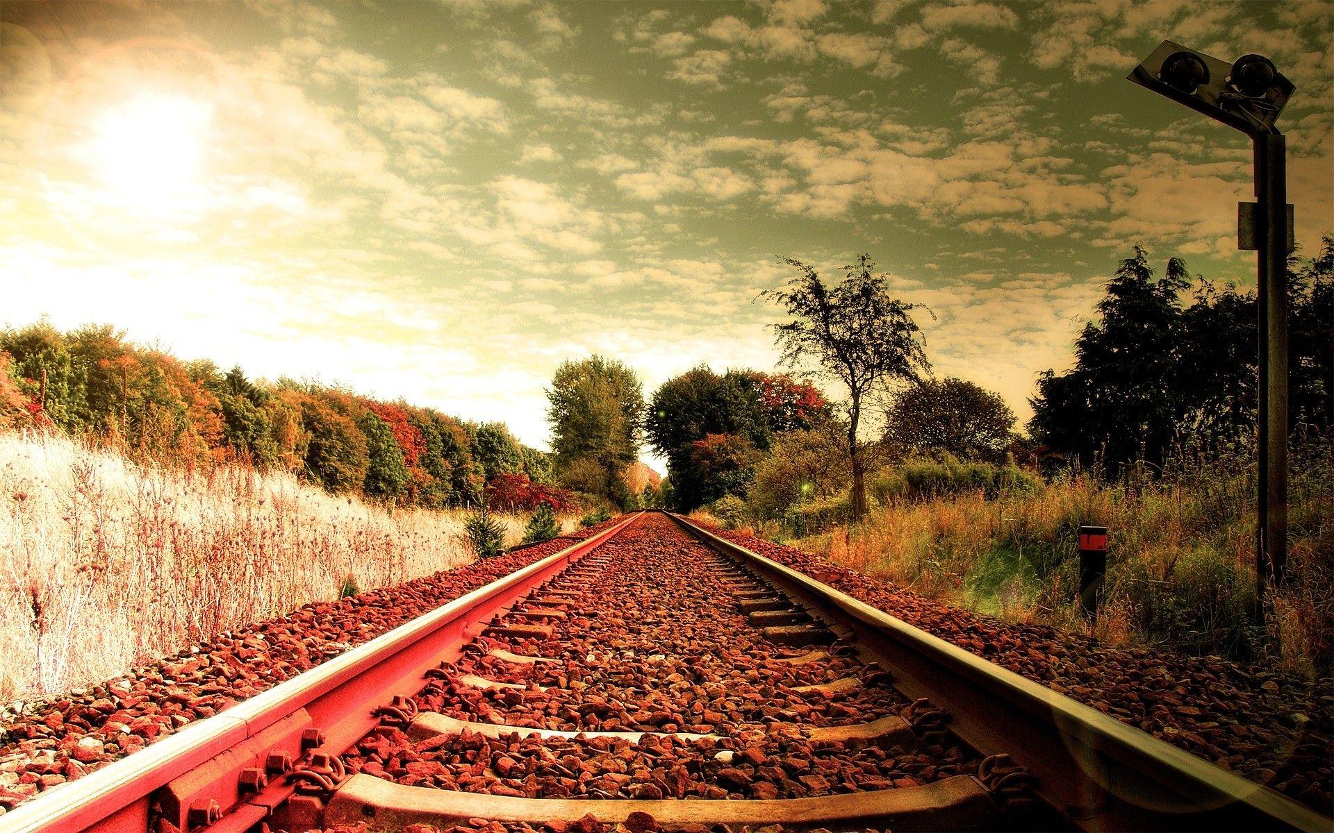 Railway tracks wallpaper. Railway tracks