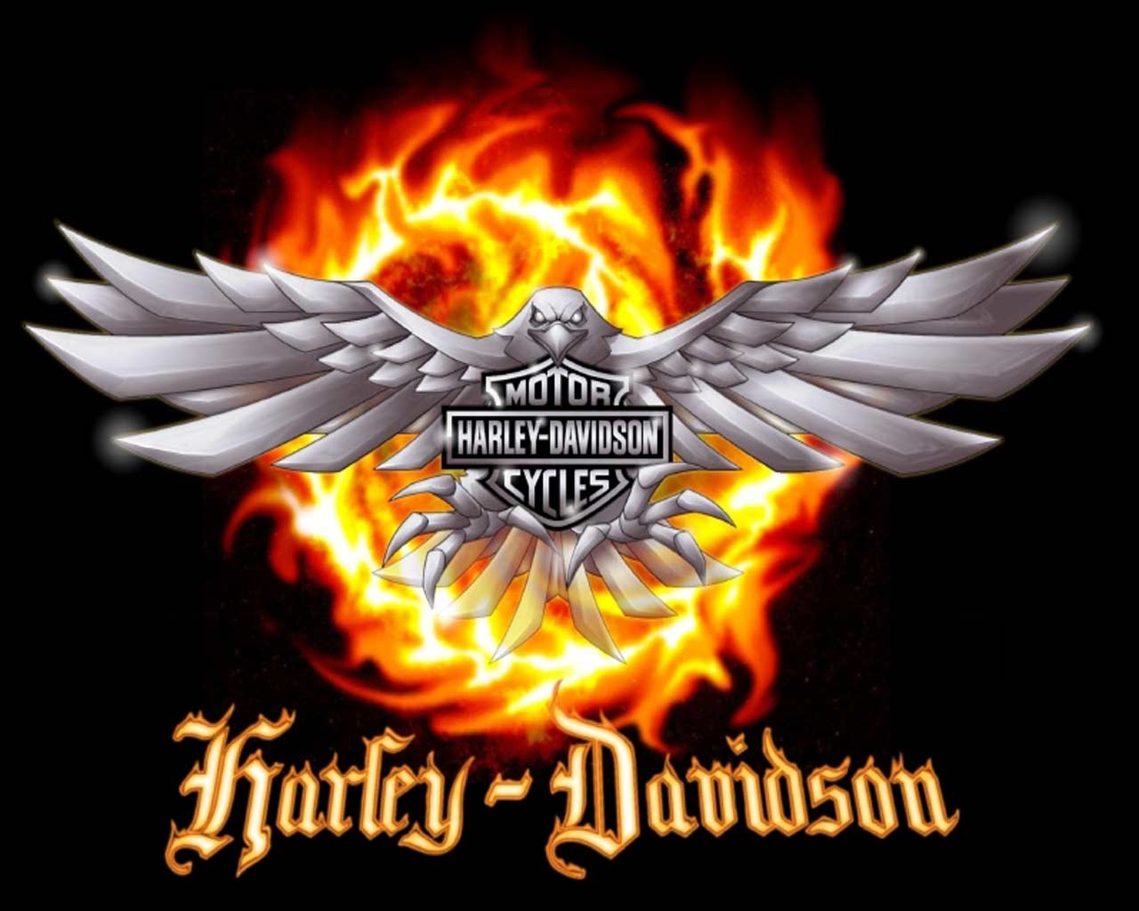 Harley Davidson clipart flame wallpaper and in color
