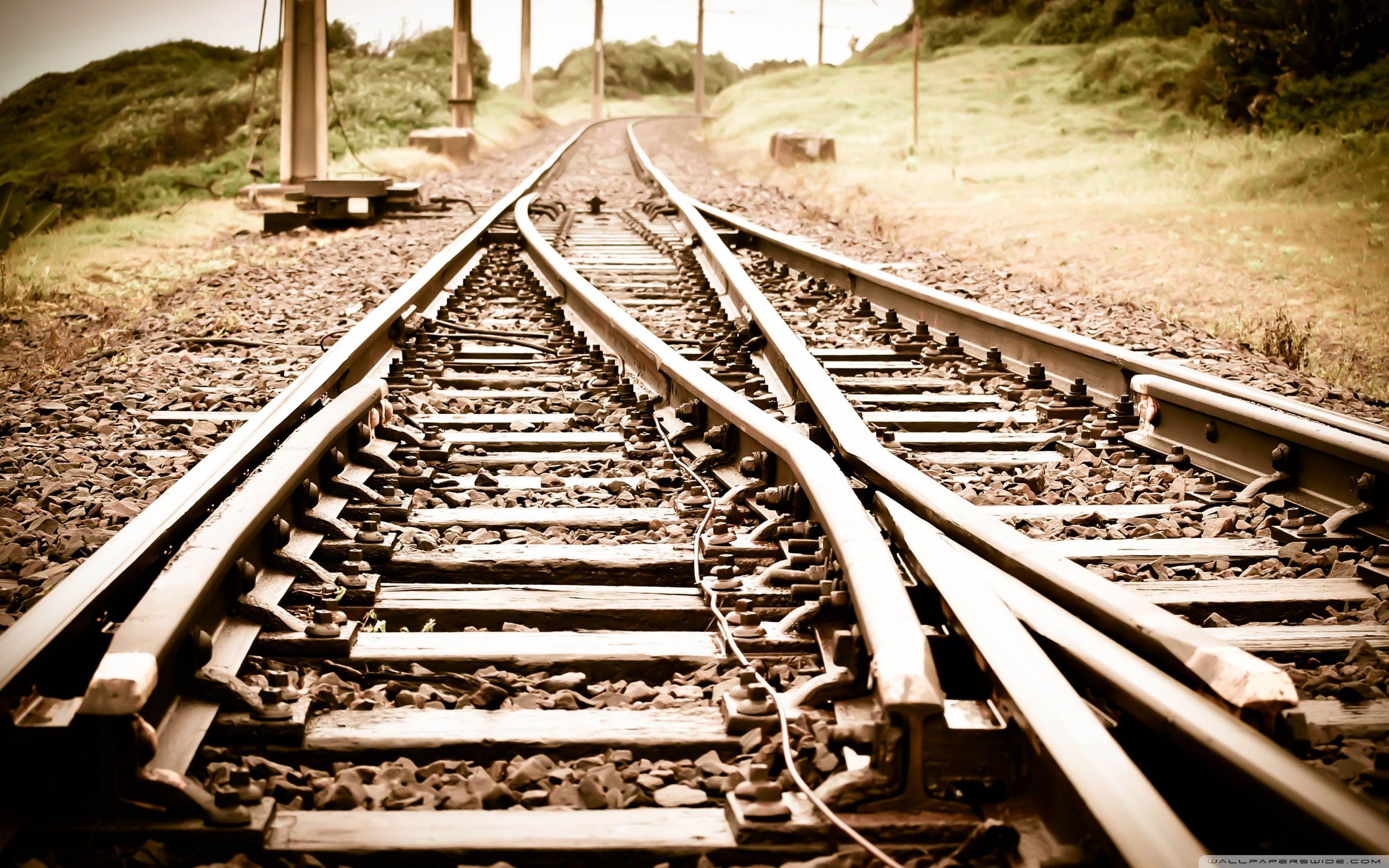 Train Tracks ❤ 4K HD Desktop Wallpaper for 4K Ultra HD TV • Wide